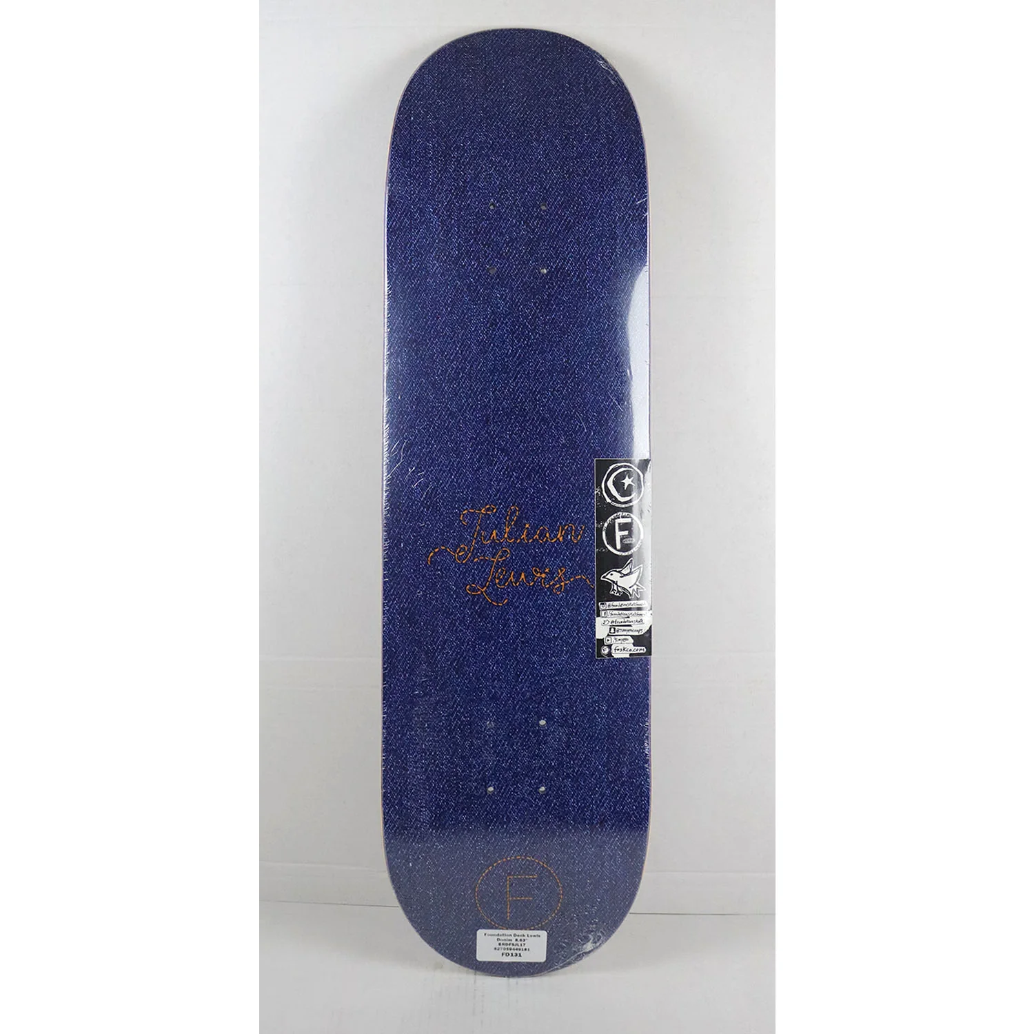 Foundation Skateboard Complete Julian Lewis Denim 8.63" x 32" Independent Satori Upgrade - Image 2