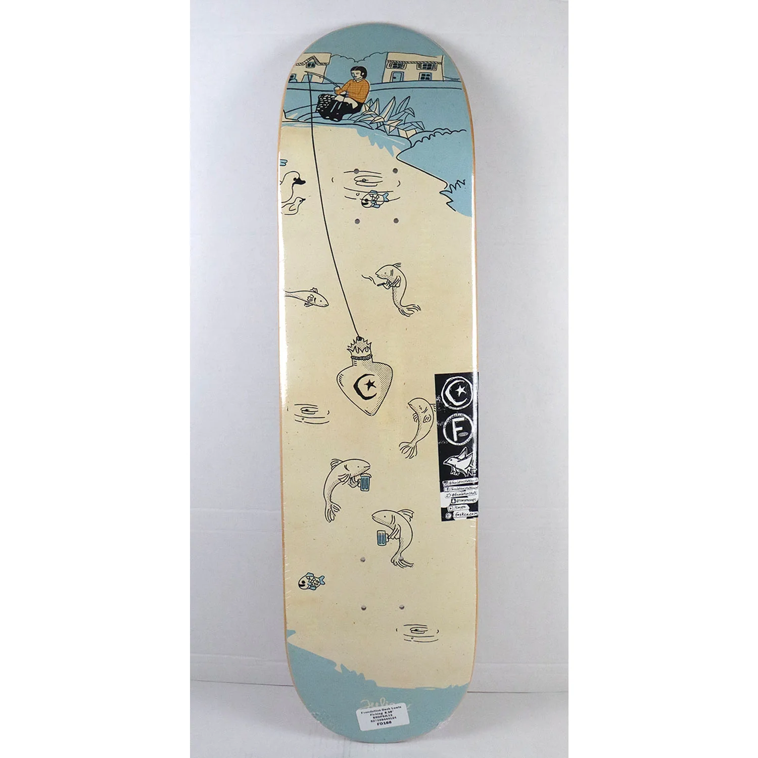 Foundation Skateboard Complete Julian Lewis Fishing 8.38" x 32.75" - Image 2