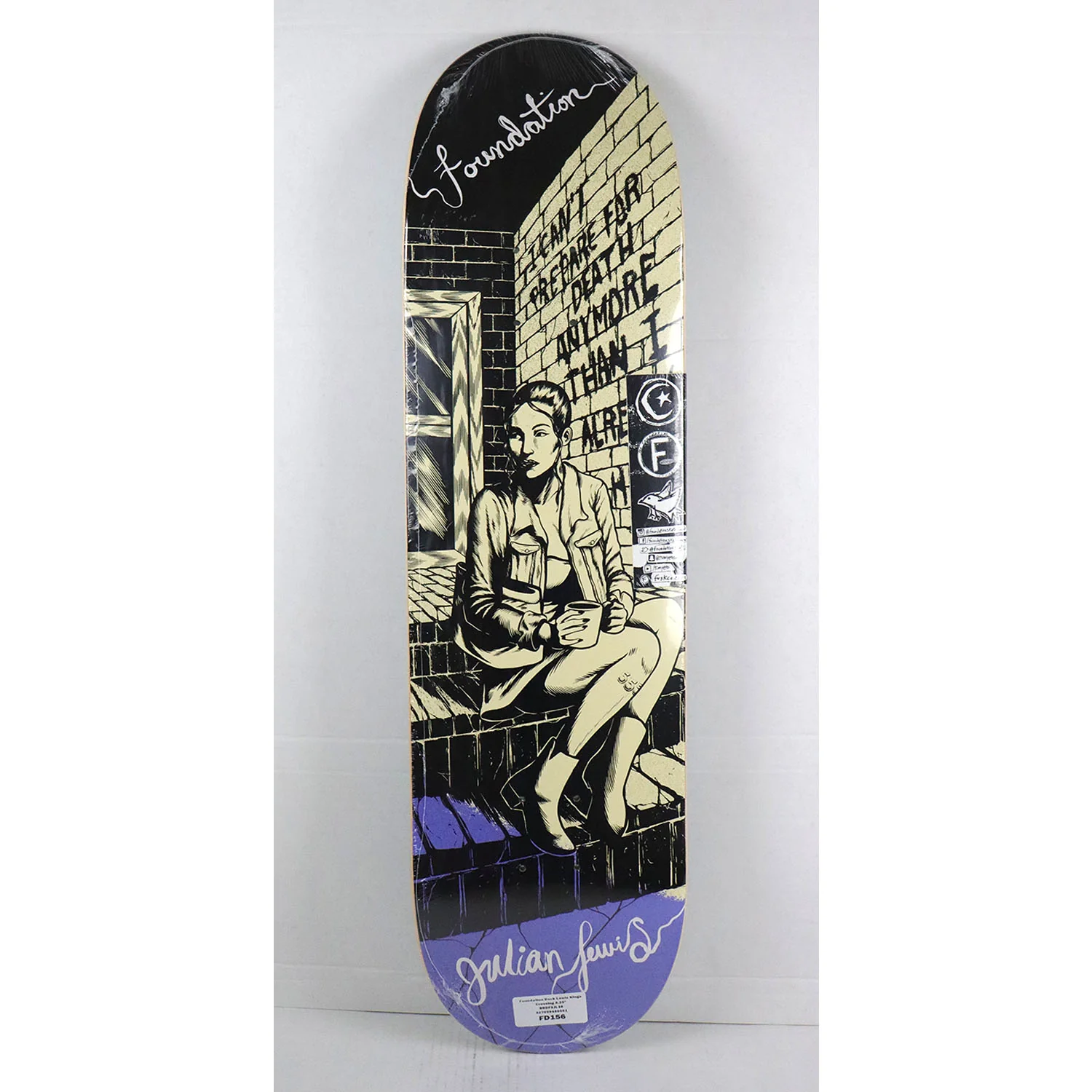 Foundation Skateboard Complete Julian Lewis Kings Crossing 8.25" x 31.63" - Image 2