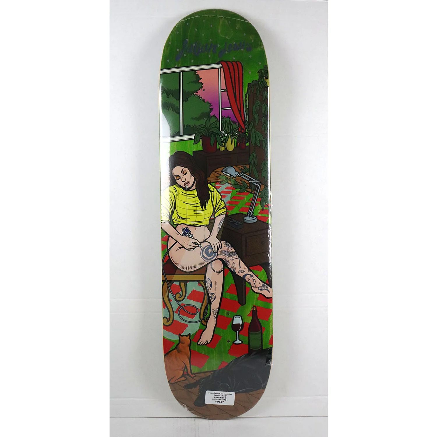 Foundation Skateboard Complete Julian Lewis Tattoo 8.38" x 32" - Image 2