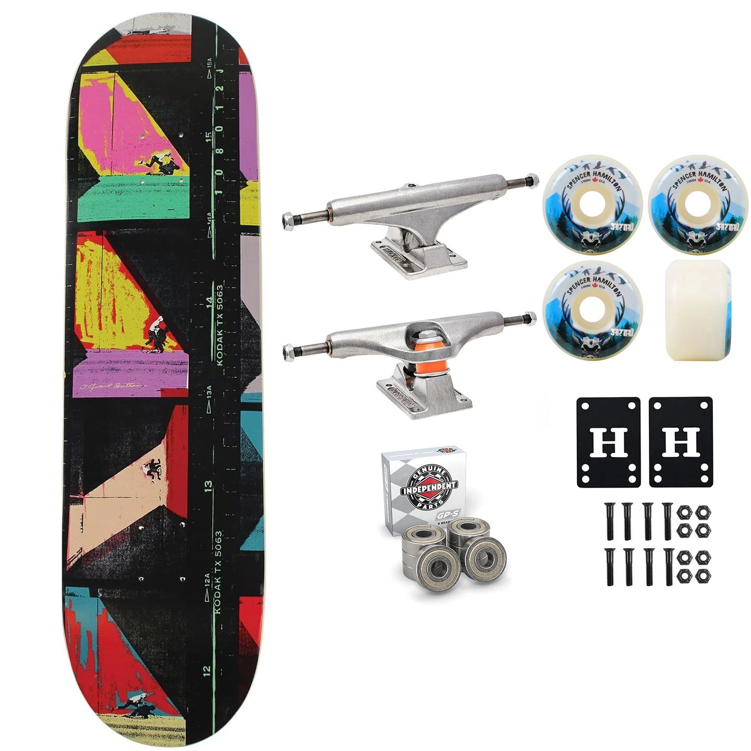 Foundation Skateboard Complete Push Contact 8.63" x 32" Independent Satori Upgrade