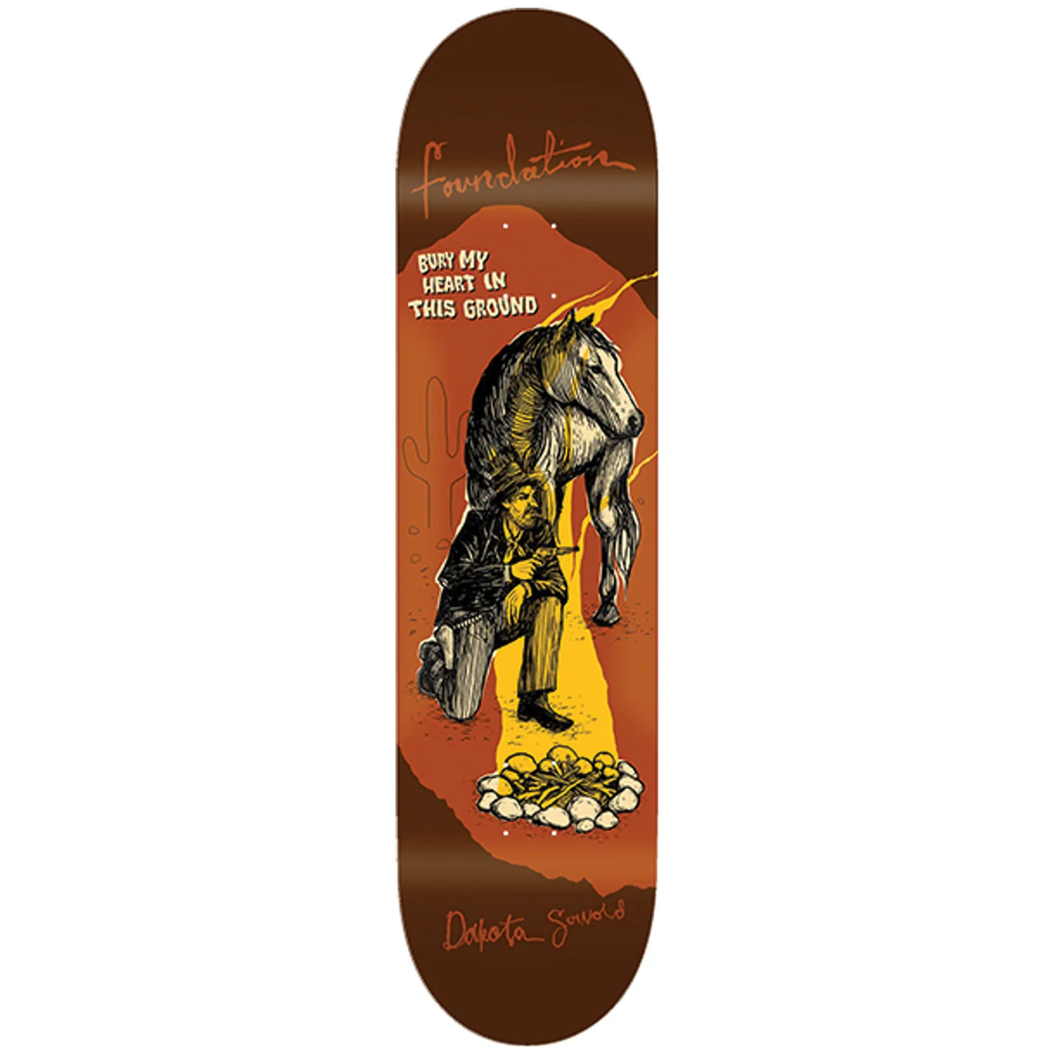 Foundation Skateboard Deck Dakota Servold Cowboy 8.38" x 31.75"
