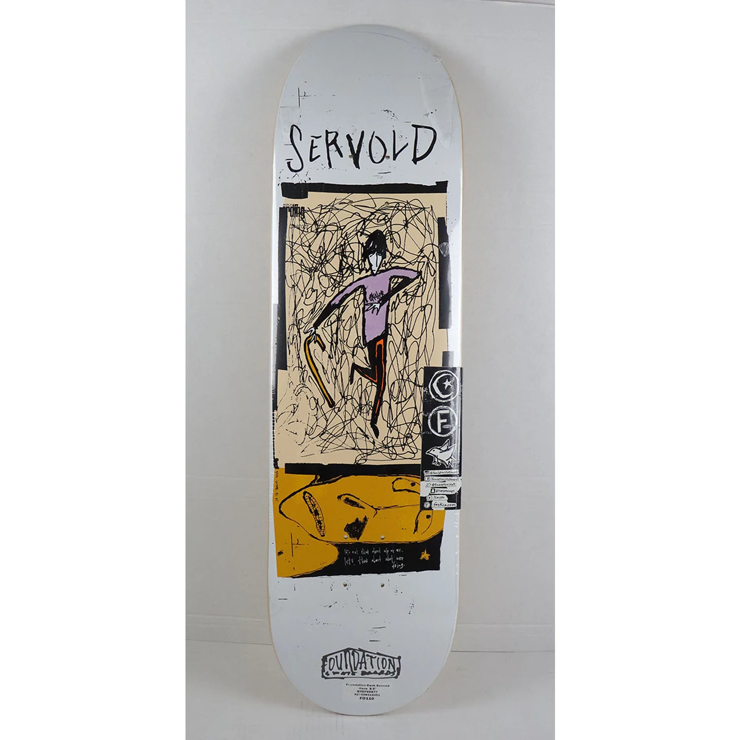 Foundation Skateboard Deck Dakota Servold Gaze 8.5" x 32.38" - Image 2