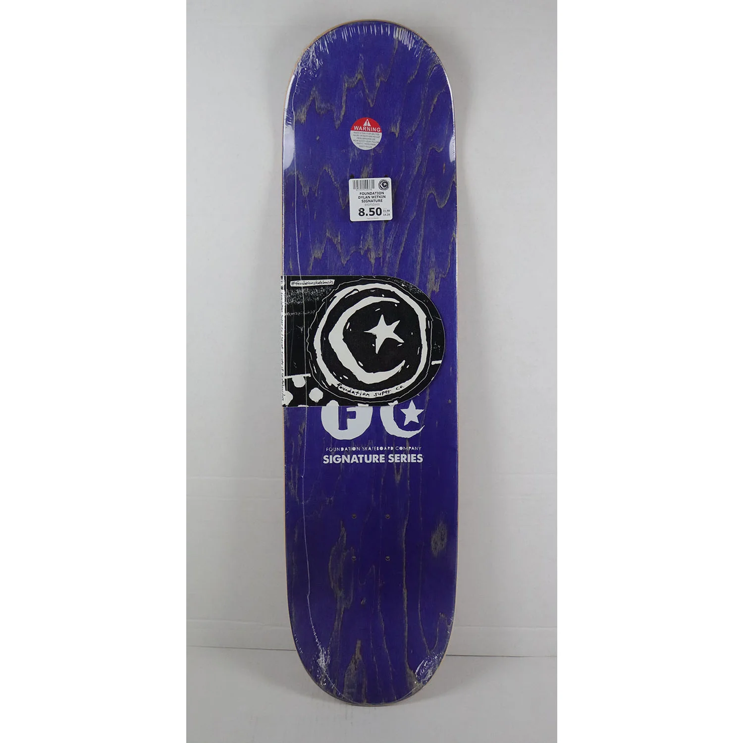 Foundation Skateboard Deck Dylan Witkin Star and Moon 8.5" x 31.88" - Image 3