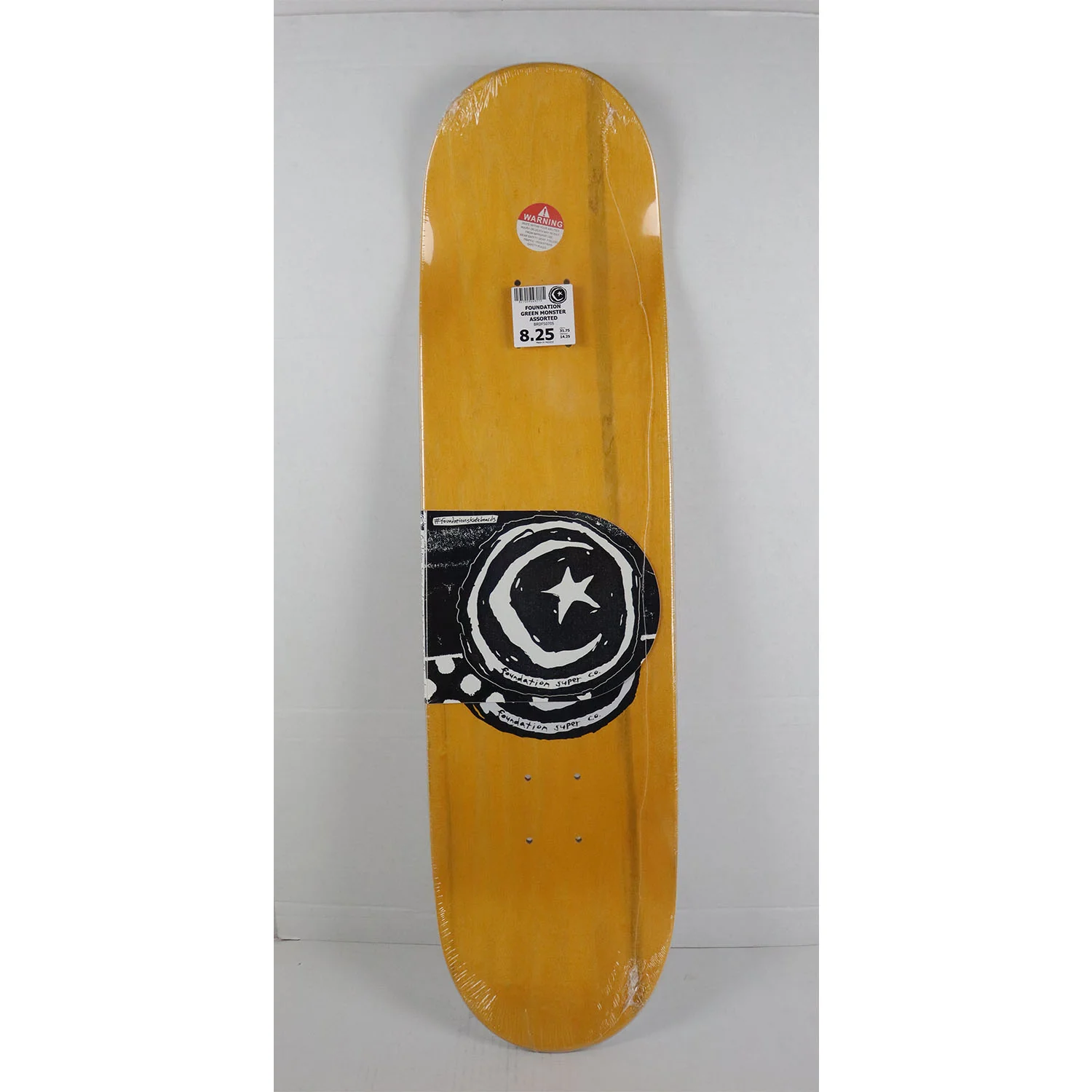 Foundation Skateboard Deck Green Monster 8.25" x 31.75" - Image 3
