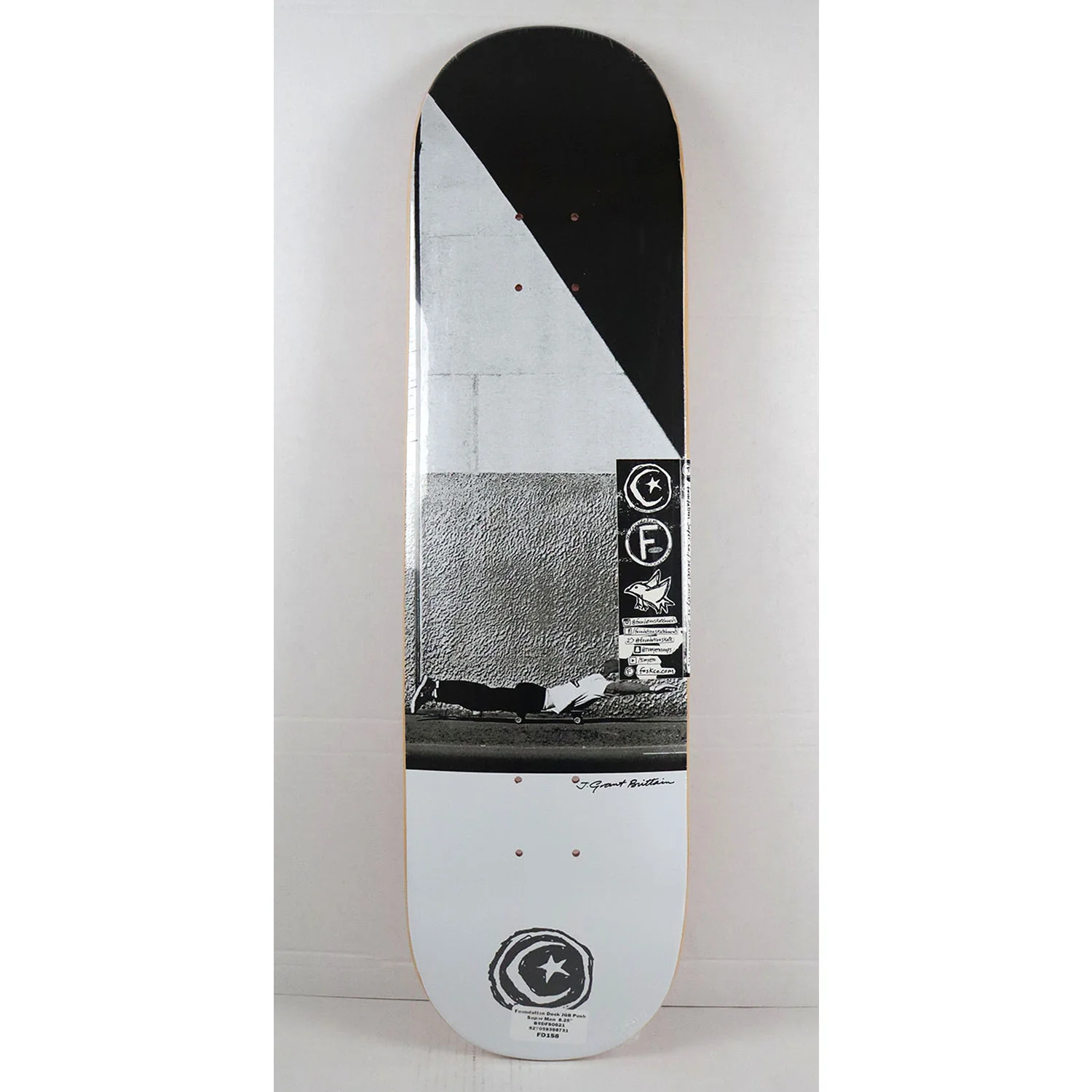 Foundation Skateboard Deck JGB Push Super Man 8.25" x 31.63" - Image 2