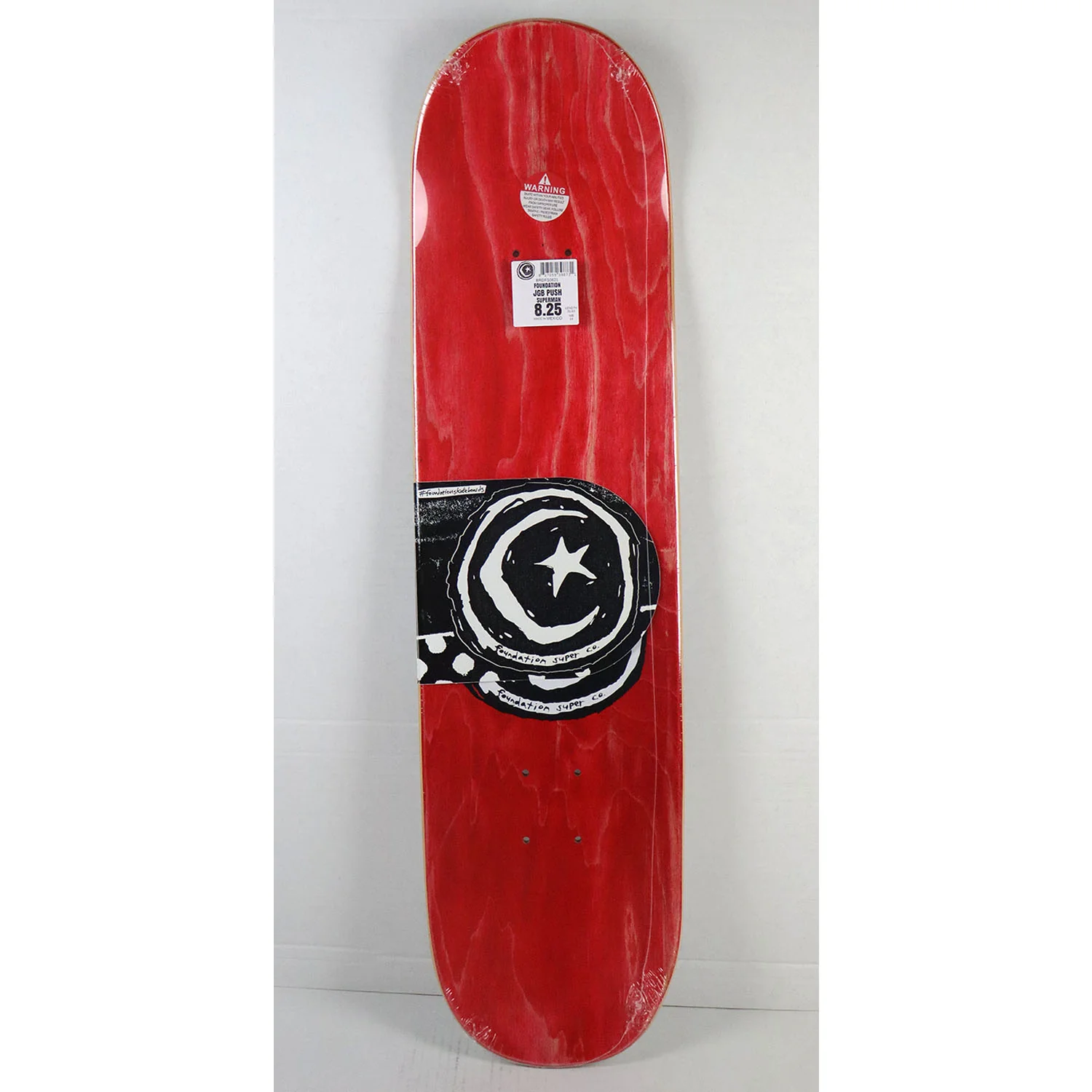 Foundation Skateboard Deck JGB Push Super Man 8.25" x 31.63" - Image 3