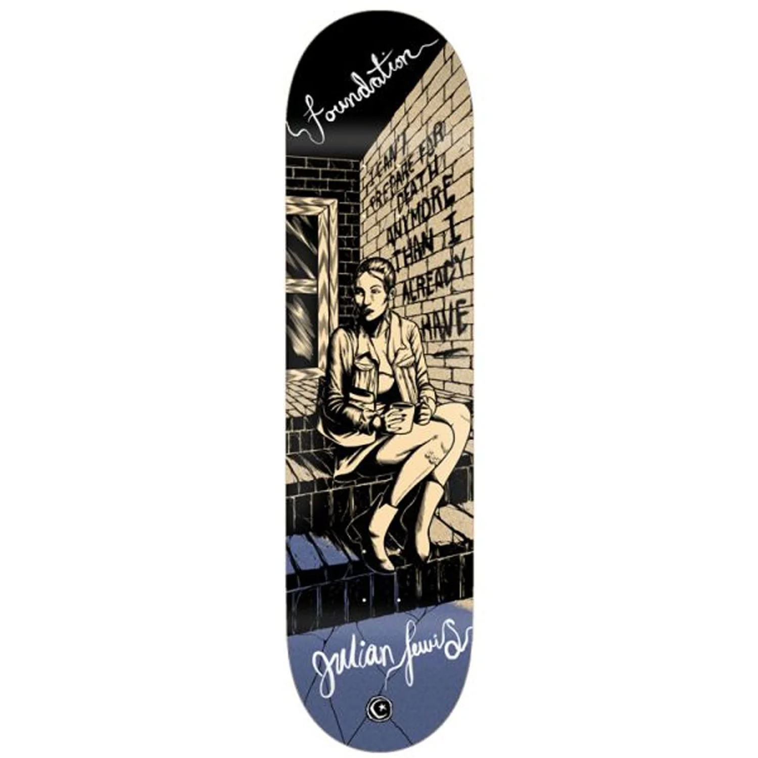 Foundation Skateboard Deck Julian Lewis Kings Crossing 8.25" x 31.63"