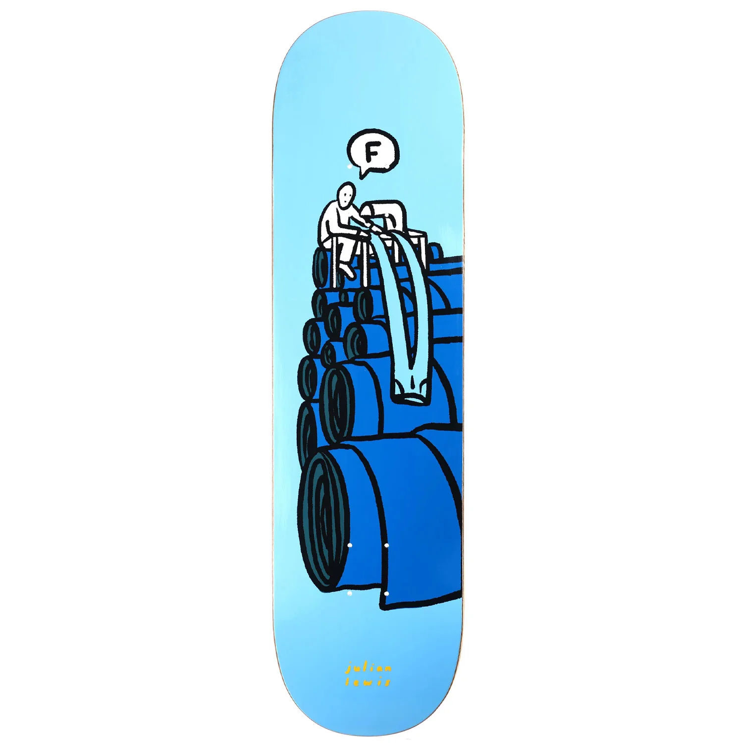 Foundation Skateboard Deck Julian Lewis Sew Wut 8.5" x 32"