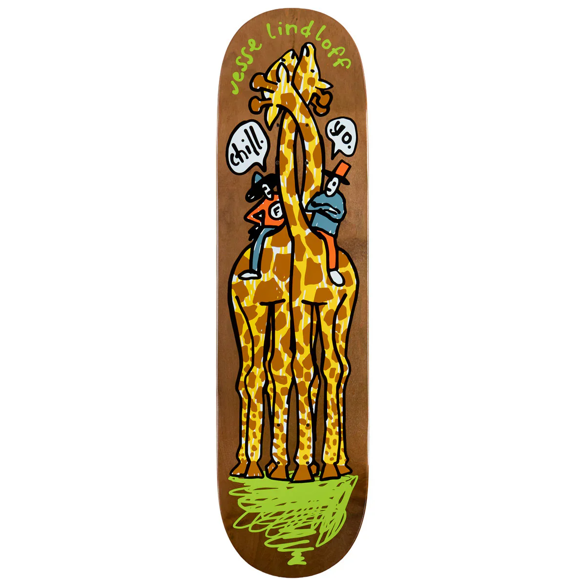 Foundation Skateboard Deck Lindloff Back Off Bro (Assorted) 8.5" x 32.35"