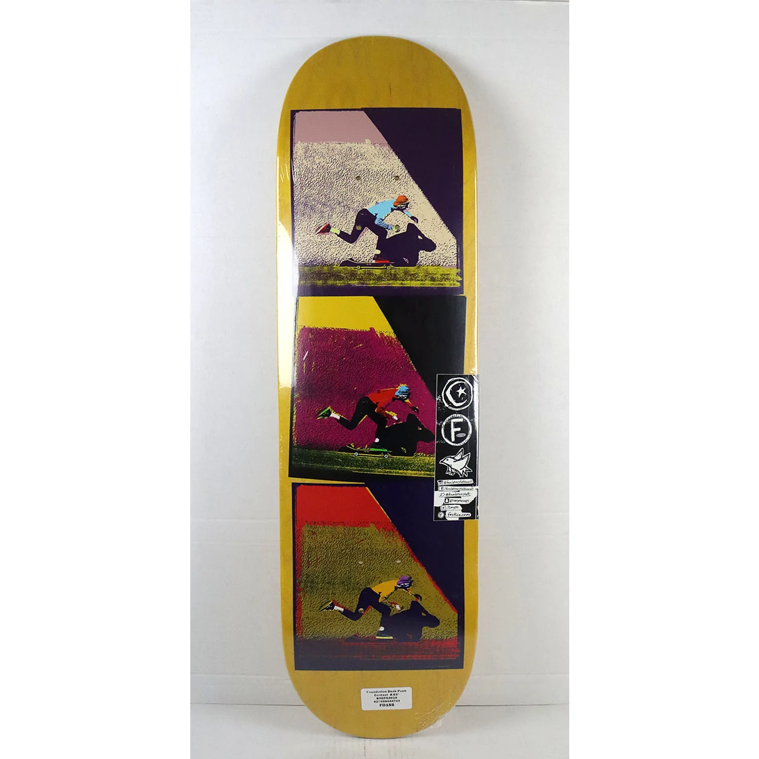 Foundation Skateboard Deck Push Contact 8.63" x 32" - Image 2