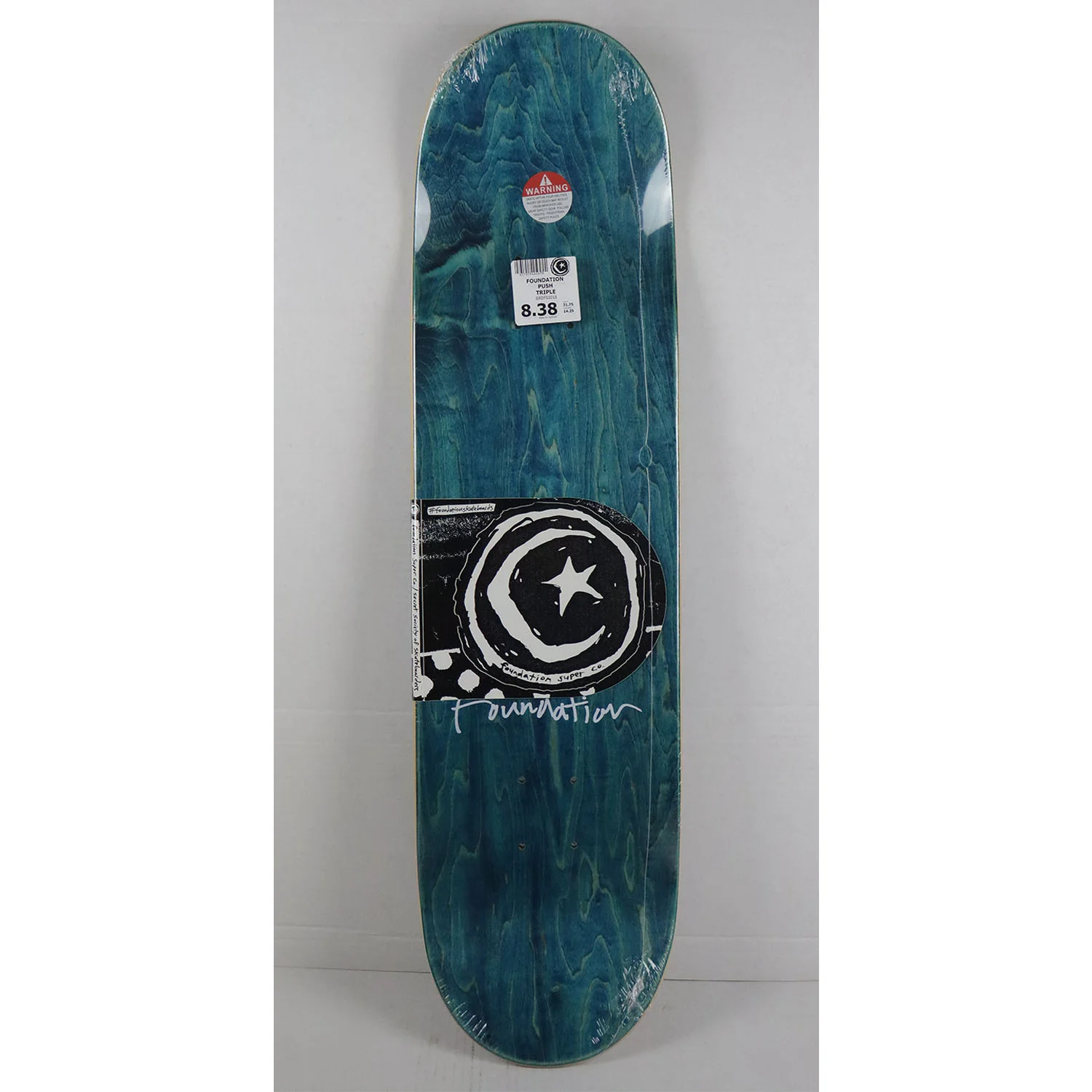 Foundation Skateboard Deck Push Triple 8.38" x 31.75" - Image 3