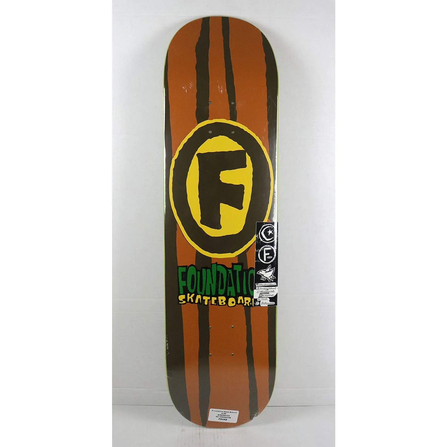 Foundation Skateboard Deck Reboot 8.38" x 31.63" - Image 2