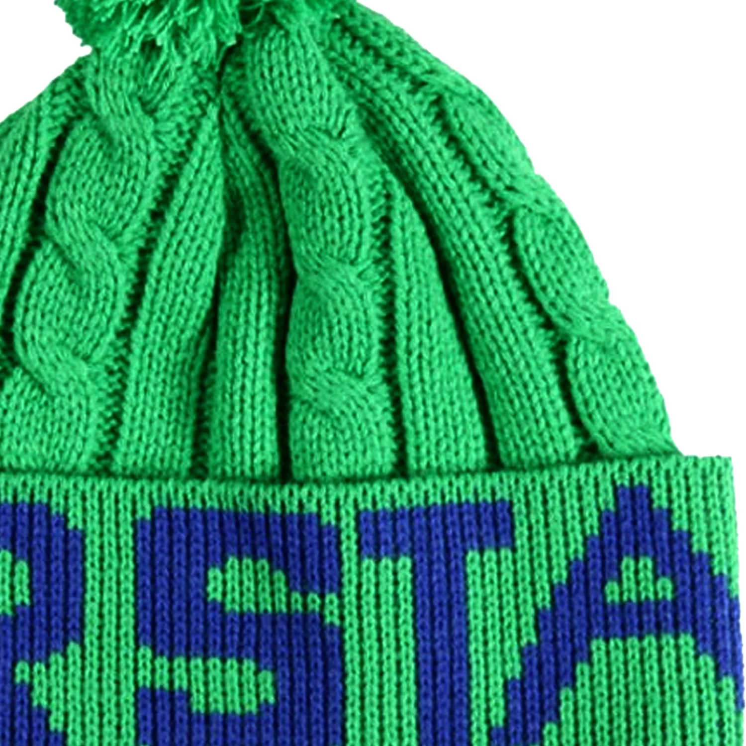Fourstar Beanie POM POM GREEN Cap - Image 2