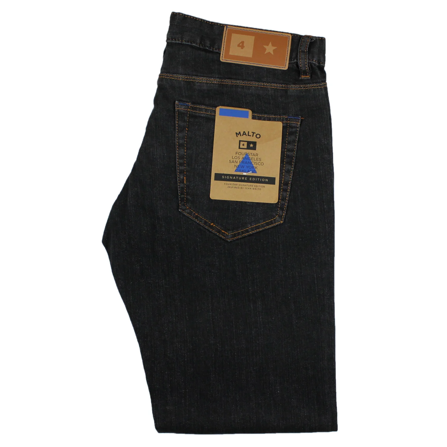 Fourstar Pants MALTO SIGNATURE JEAN BLACK STONEWASH - Image 2