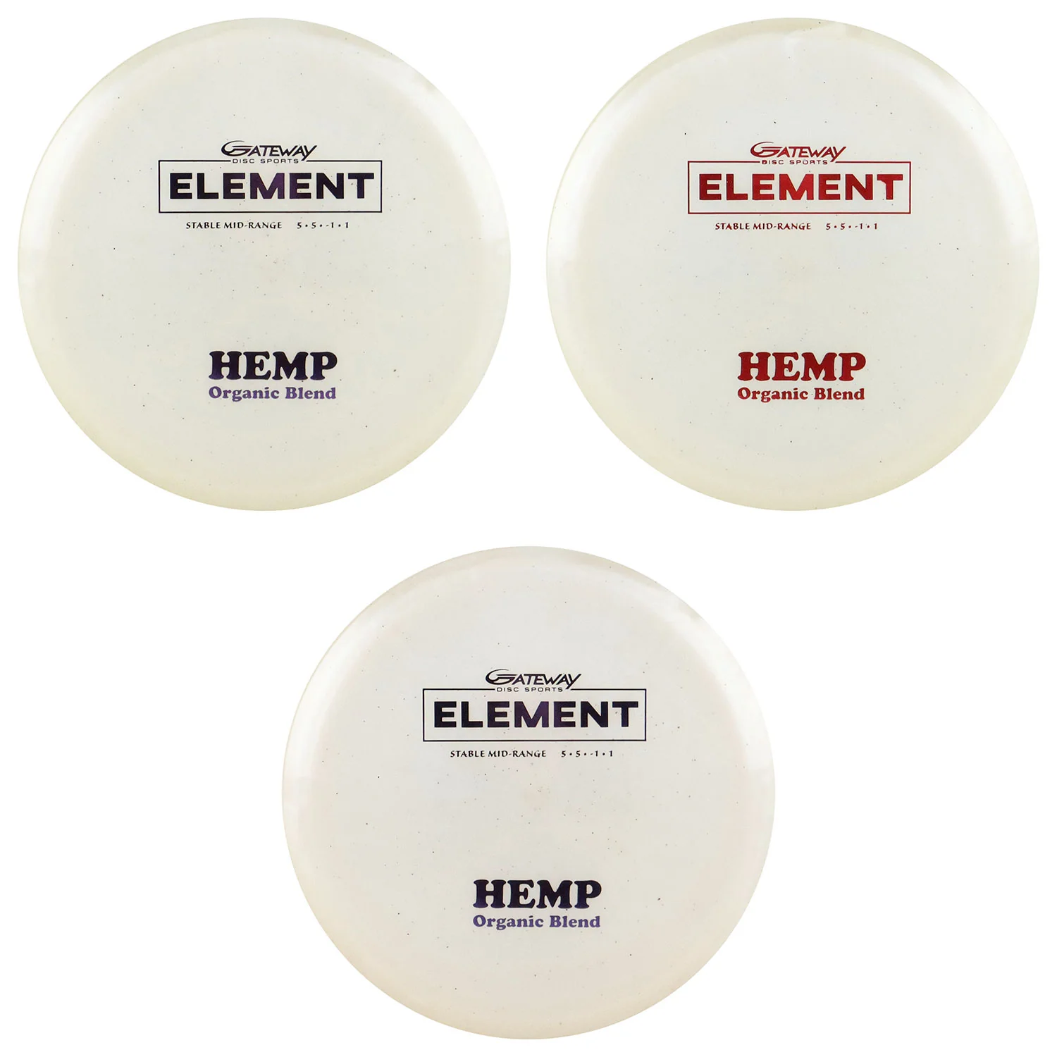 Gateway Disc Golf Diamond Hemp Element Midrange Disc 5/5/-1/1 - Choose Exact Disc