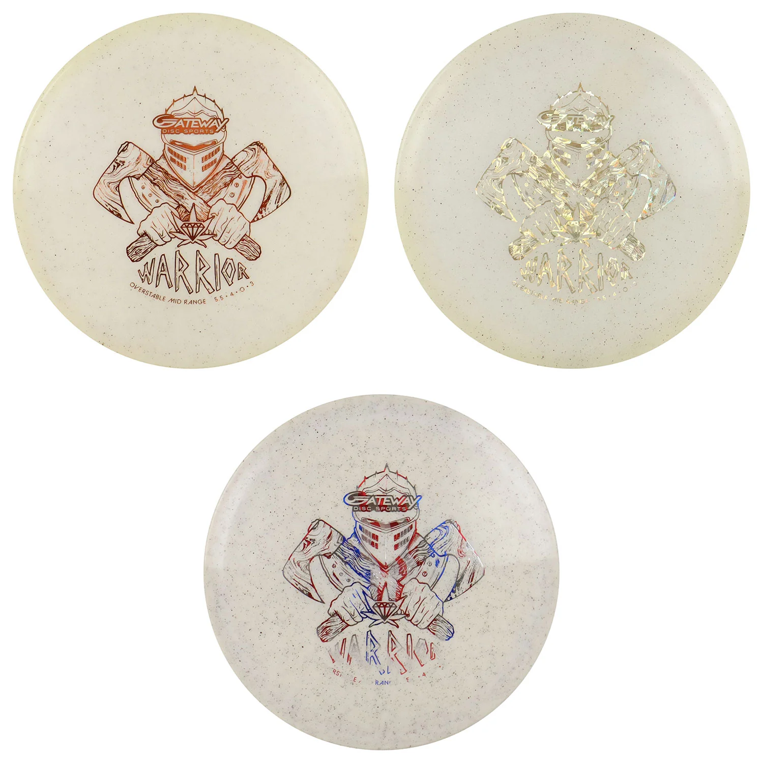 Gateway Disc Golf Diamond Hemp Warrior Midrange Disc 5/4/0/3 - Choose Exact Disc