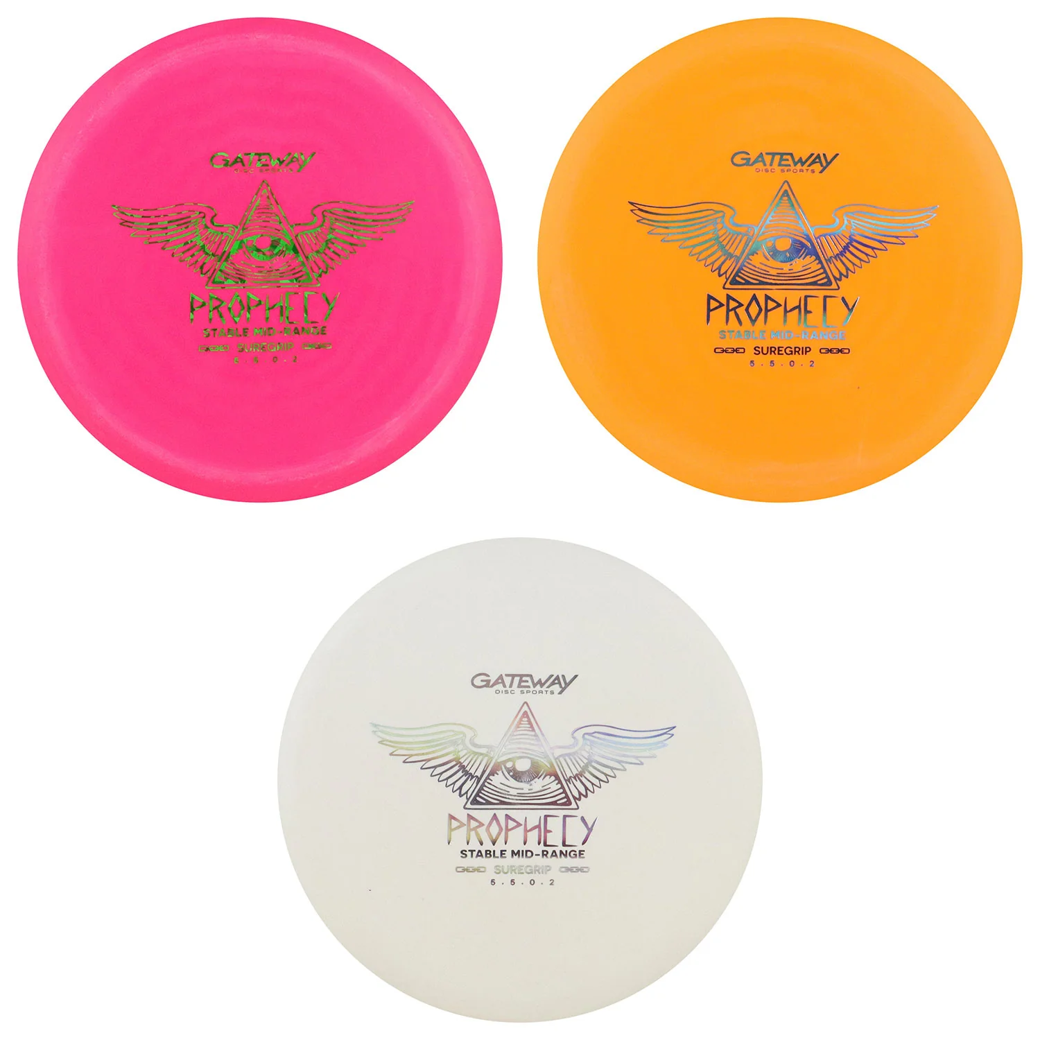 Gateway Disc Golf Suregrip Prophecy Midrange Disc 5/5/0/2 - Choose Exact Disc