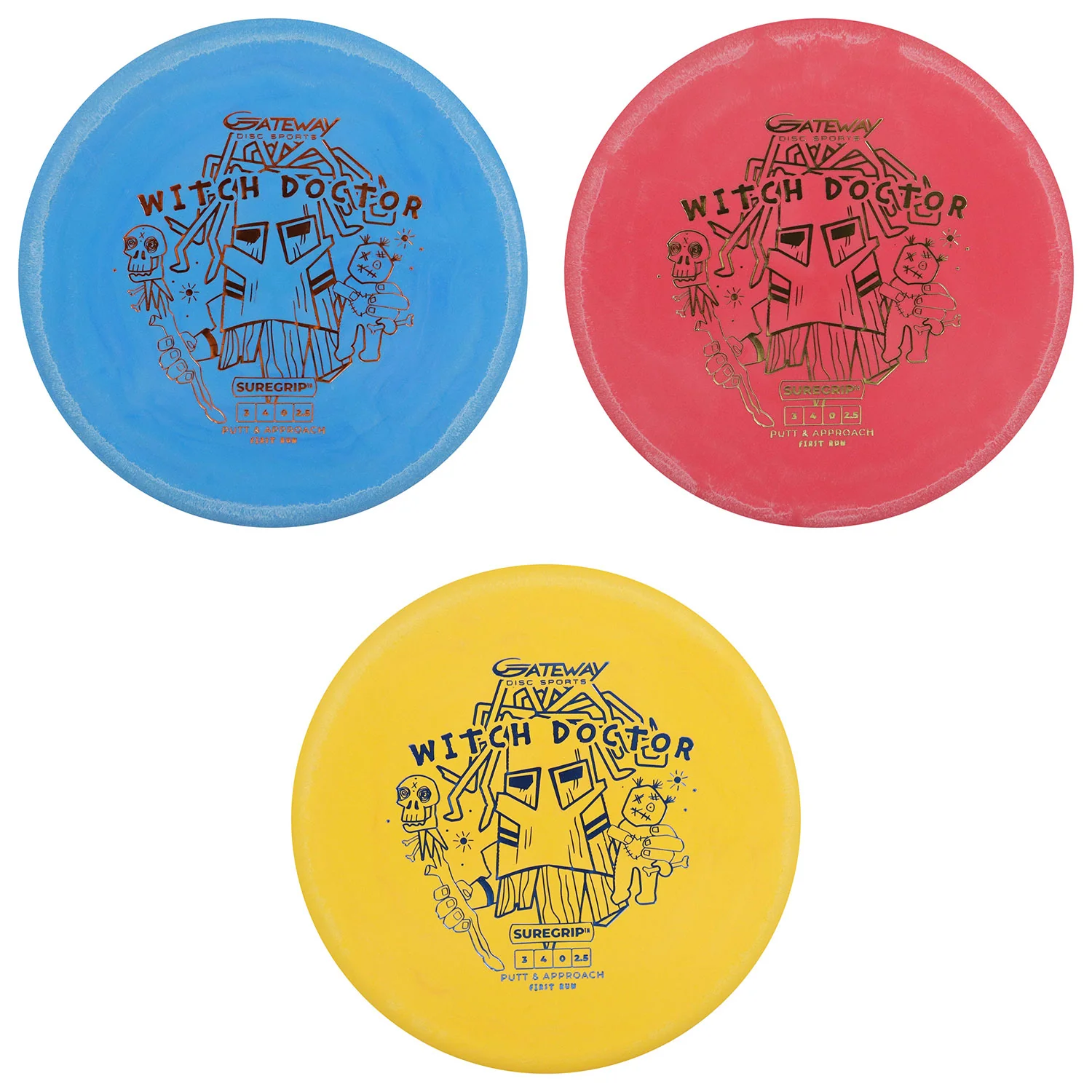 Gateway Disc Golf Suregrip Witch Doctor Putter 3/4/0/2.5 - Choose Exact Disc