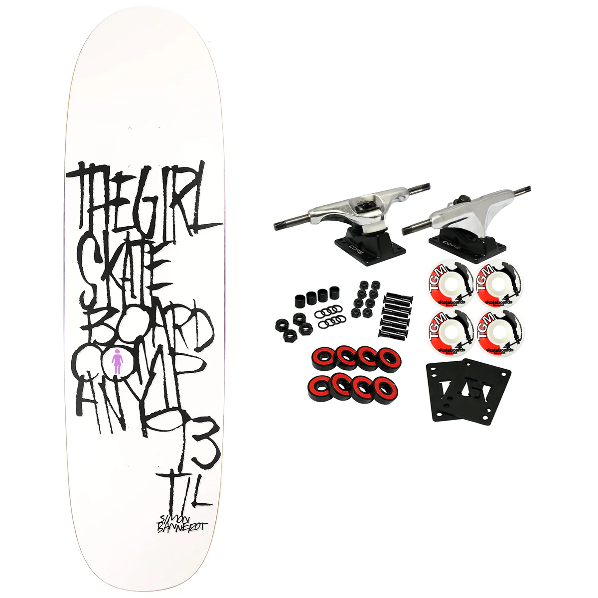 Girl Skateboard Complete Bannerot Splinter Loveseat 9.0" x 32.375"
