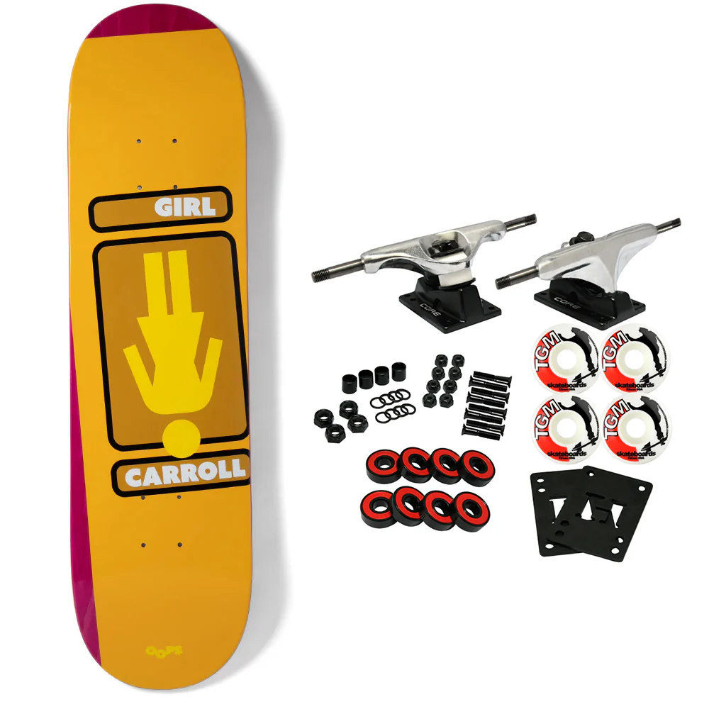 Girl Skateboard Complete Carroll Oops OG Twin Tail 8.25" x 31.875"