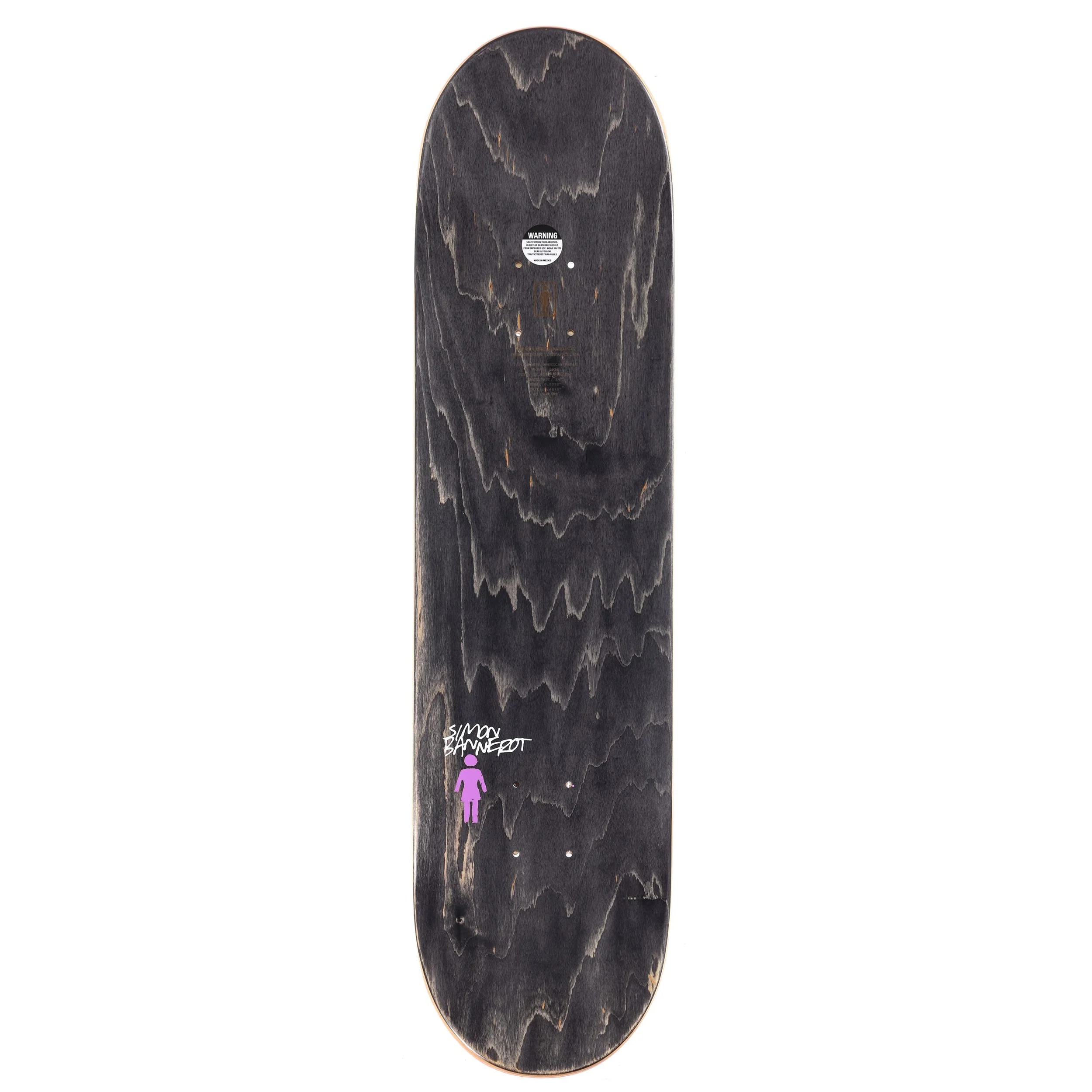 Girl Skateboard Deck Bannerot Splinter 8.125" x 31.625" - Image 2