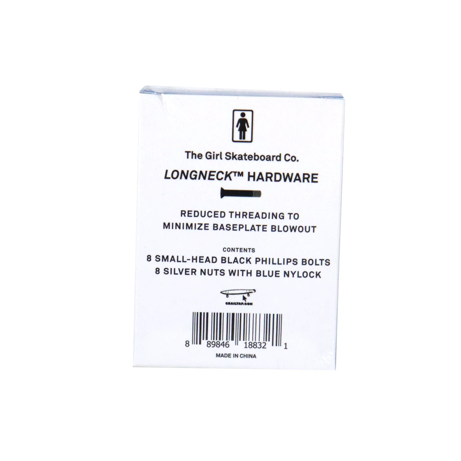 Girl Skateboard Hardware 1" Phillips Longneck - Image 3