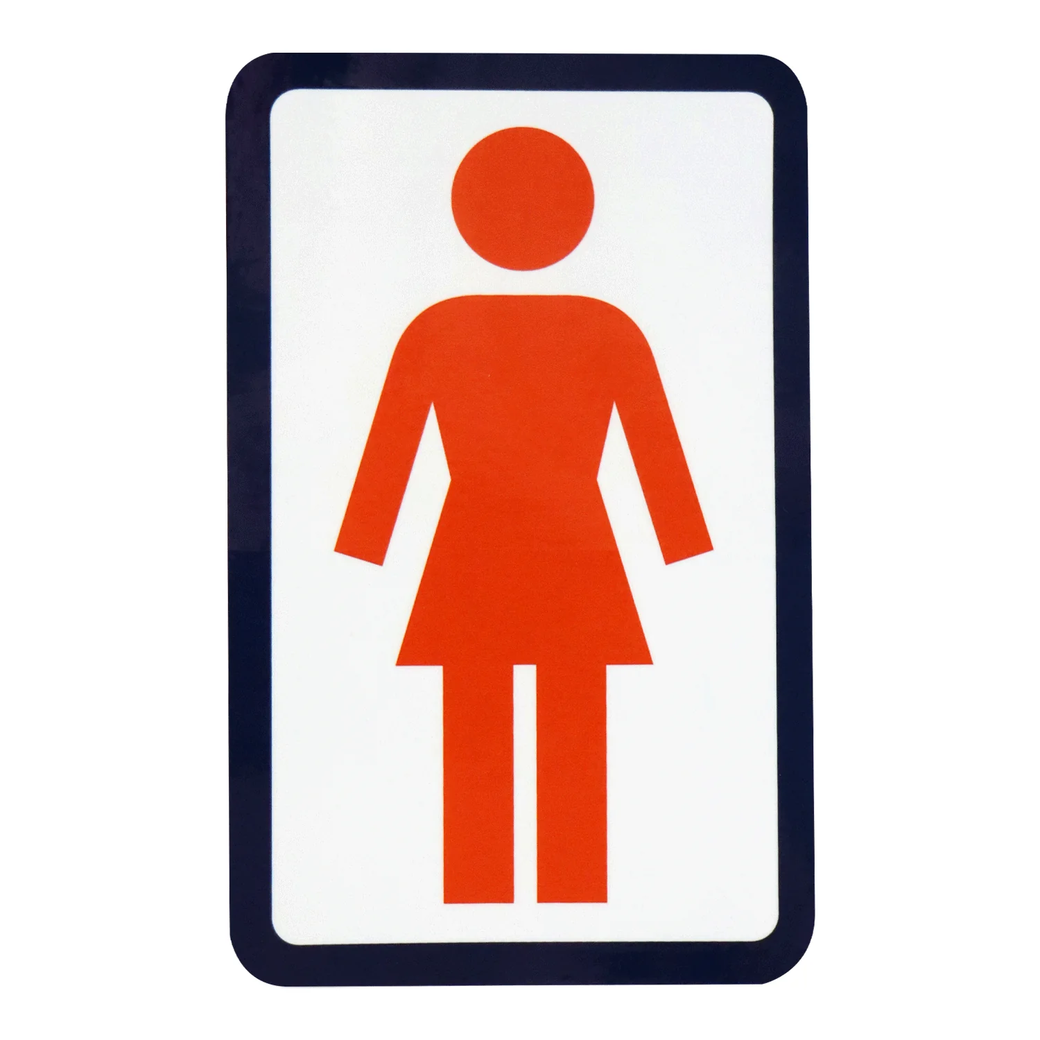 Girl Skateboard Sticker OG Decal Brown/White/Navy 6" x 3.75"