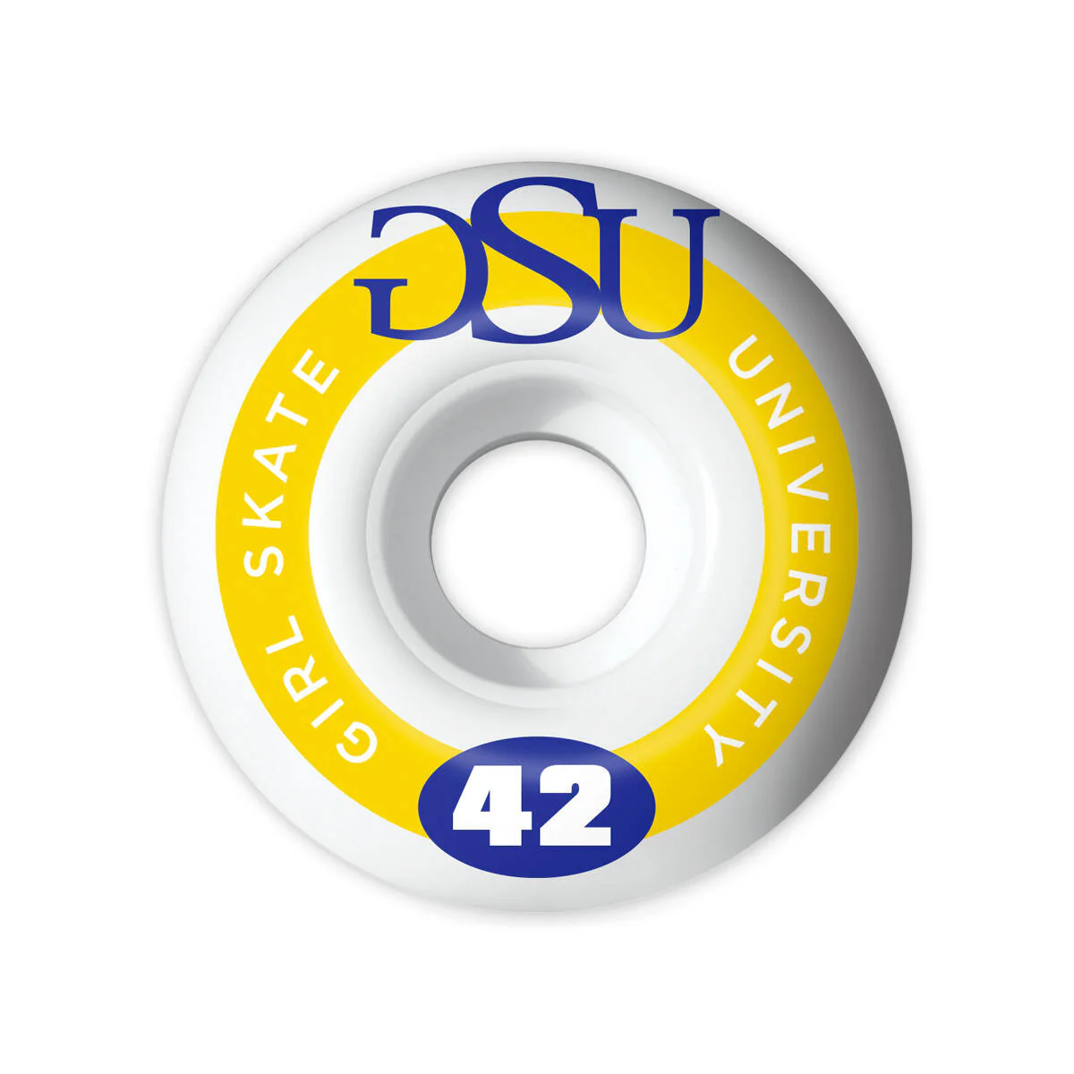 Girl Skateboard Wheels 42mm GSU 99A White - Image 2