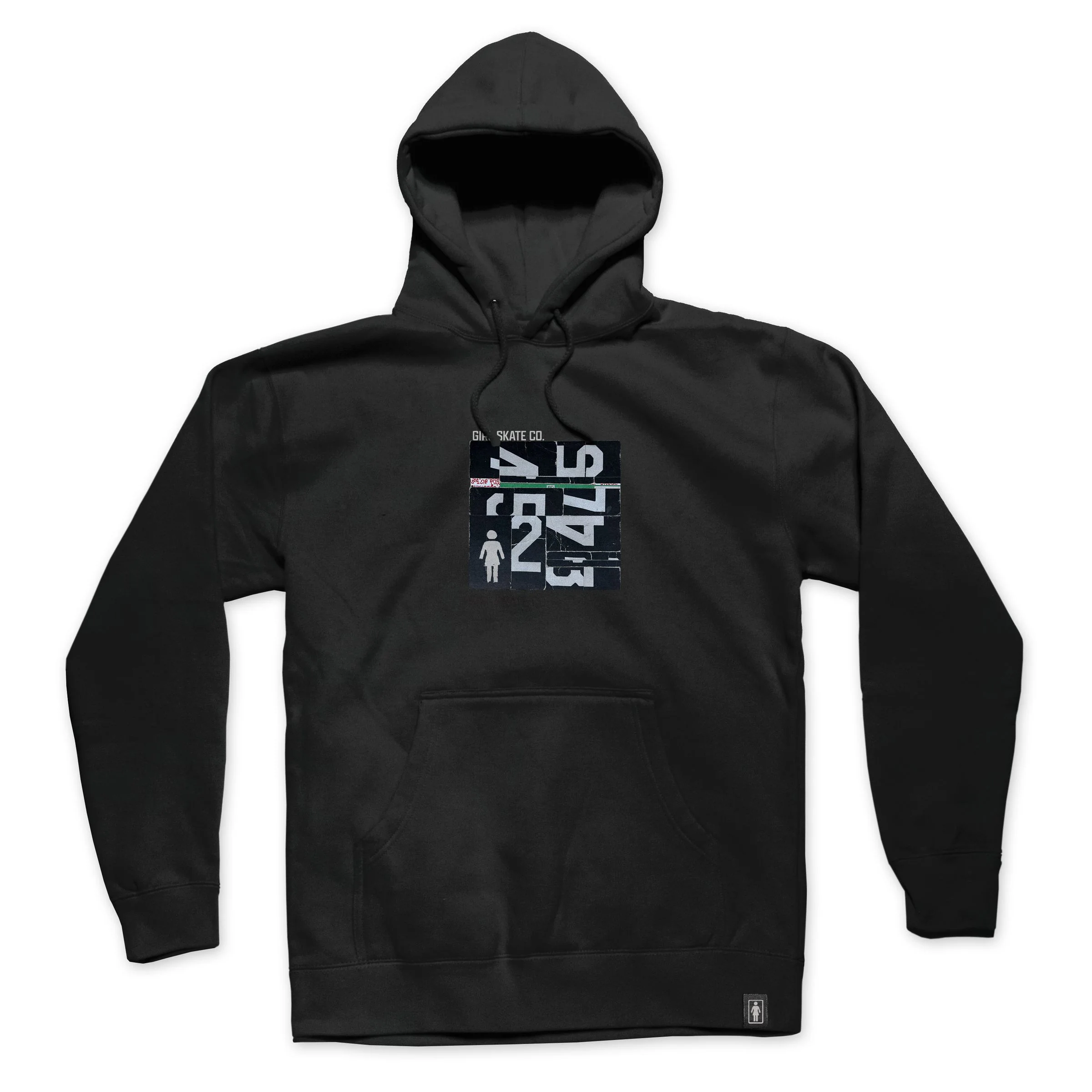 Girl Skateboards Hoody Puzzle Heavy Black