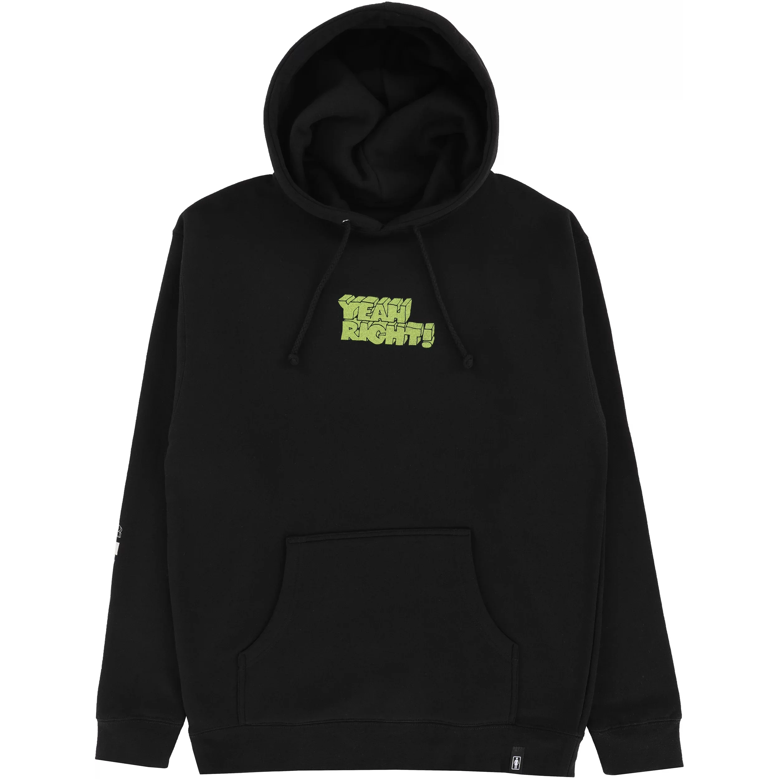 Girl Skateboards Hoody Yeah Right Black