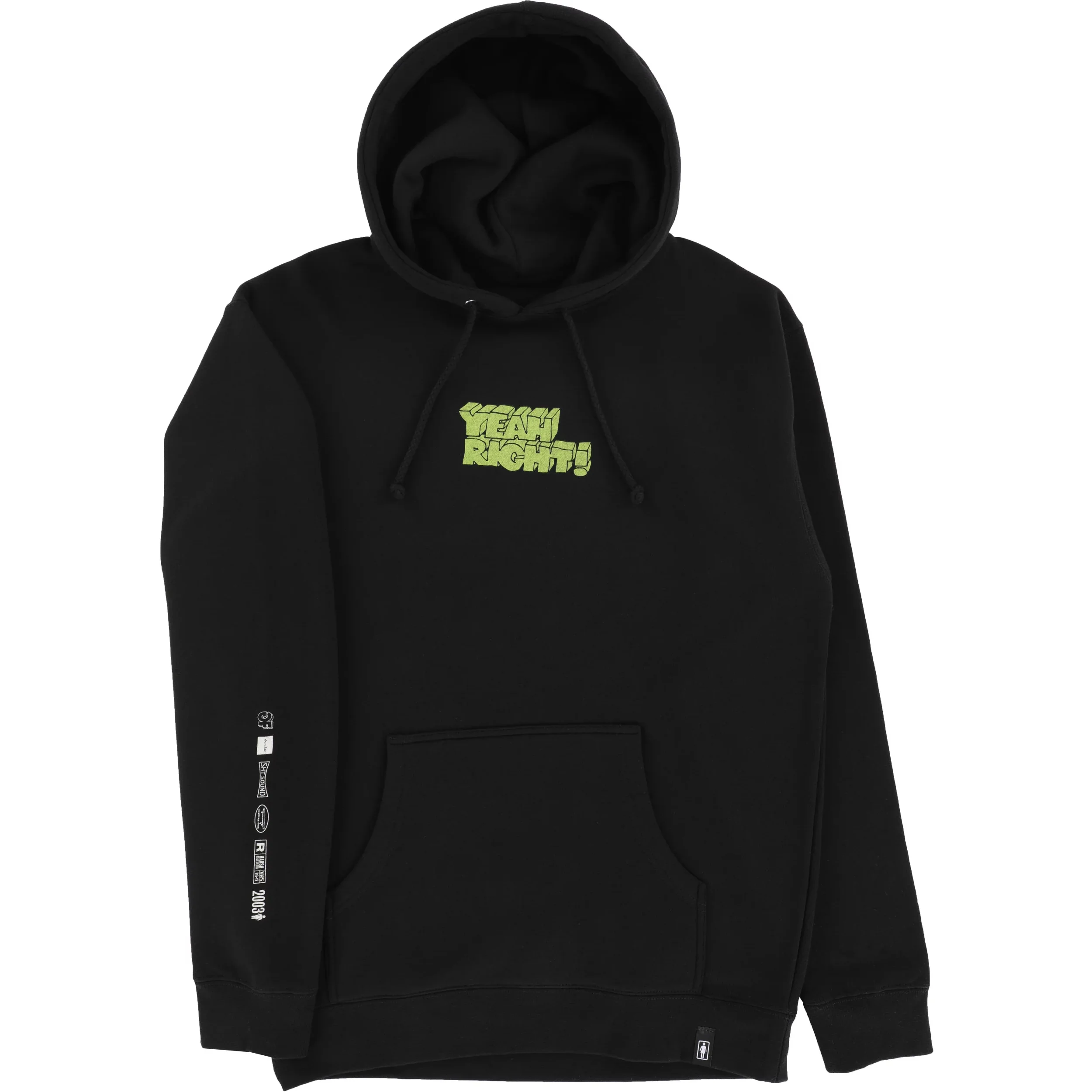 Girl Skateboards Hoody Yeah Right Black - Image 6