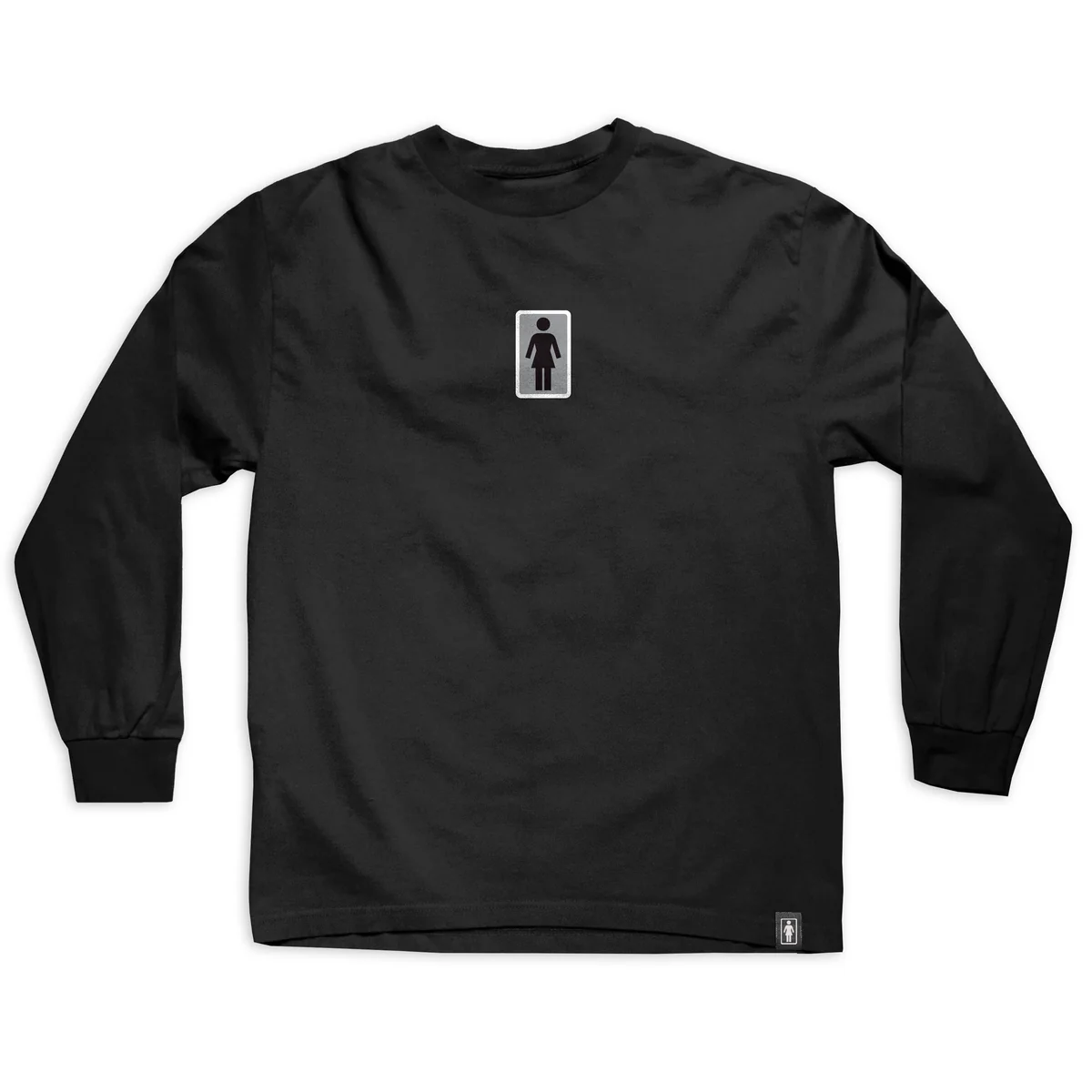 Girl Skateboards Longsleeve Shirt OG Garment Dyed Black