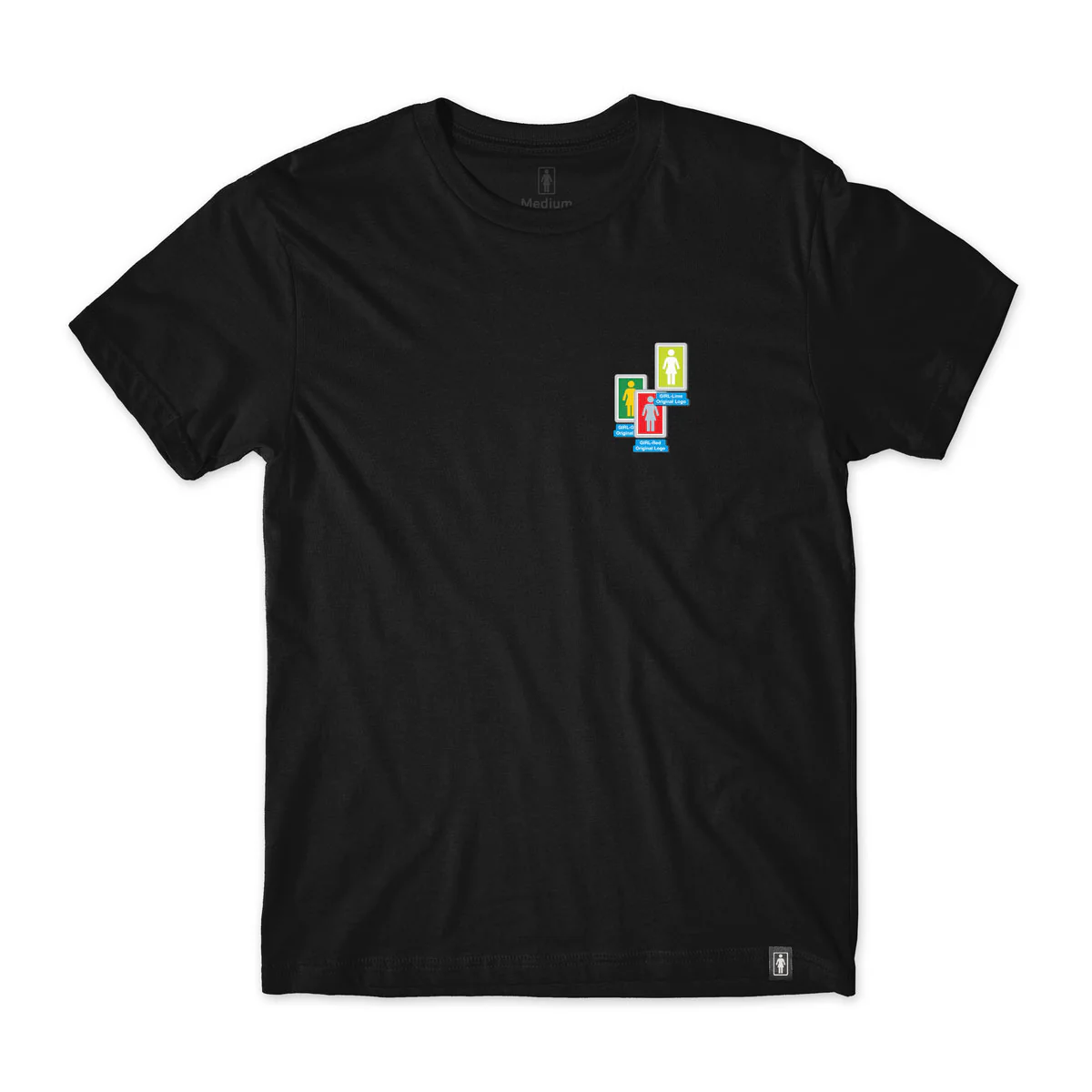 Girl Skateboards Shirt Desktop Chaos Black