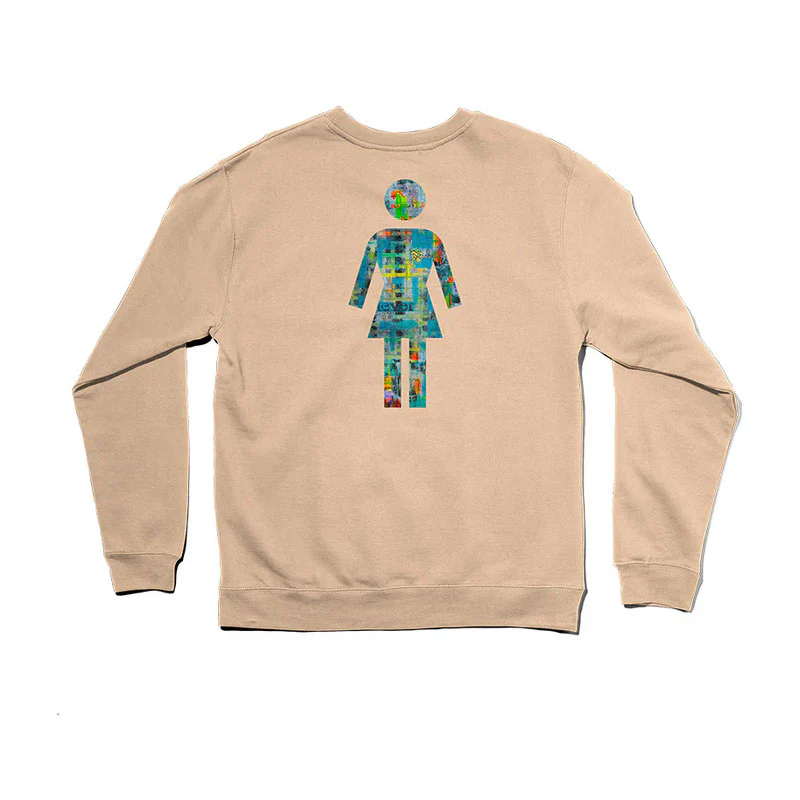 Girl Skateboards Sweatshirt Lance Mountain Crewneck Sand - Image 2