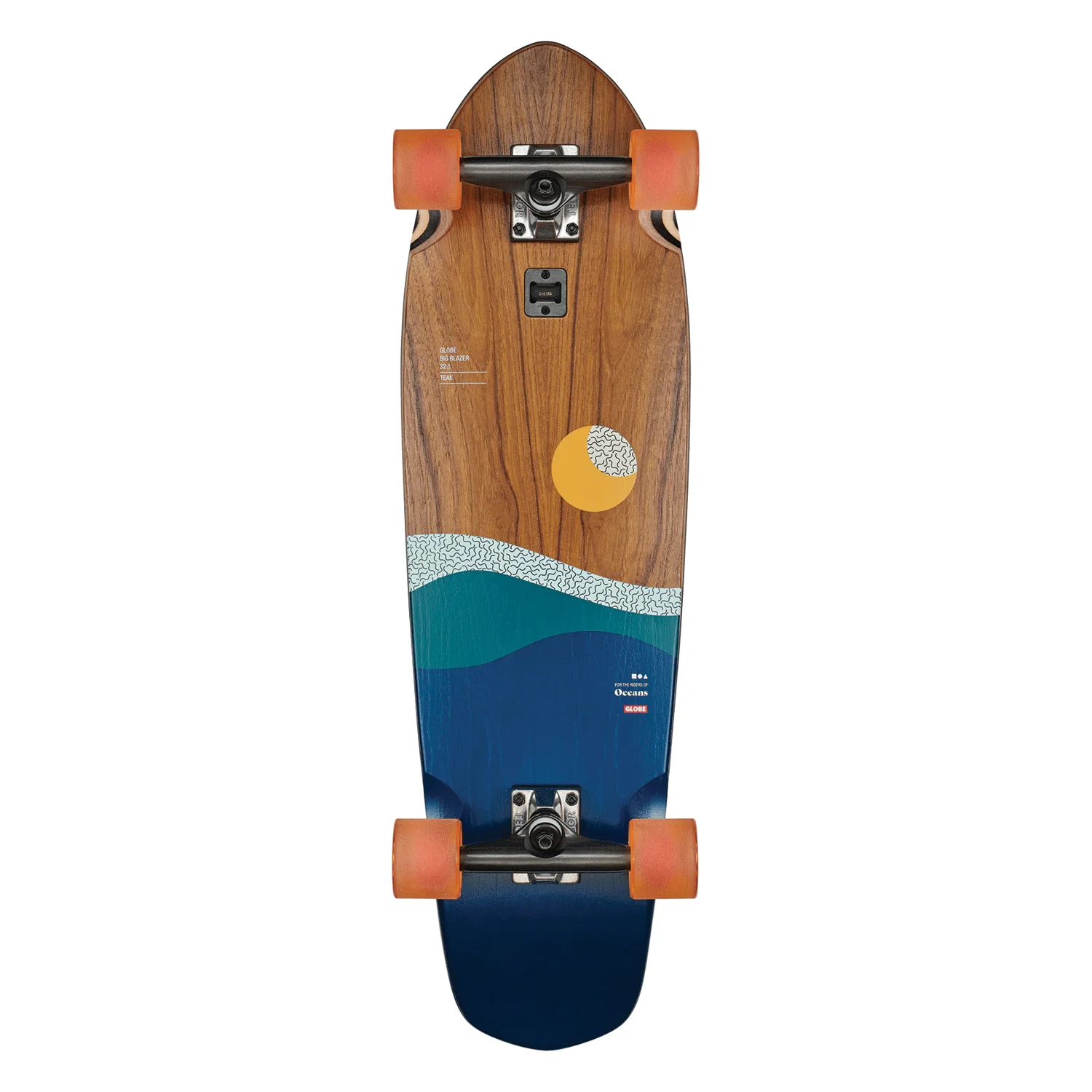 Globe Cruiser Big Blazer Teak/Oceans 9.125" x 32