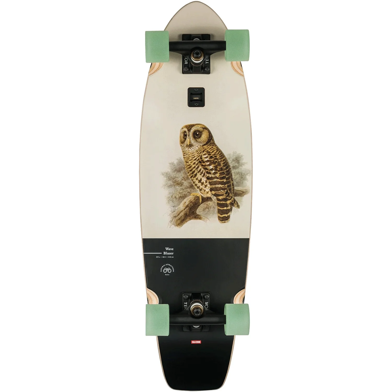 Globe Cruiser Skateboard Wave Blazer Hoot Owl 8.75" x 30.5"
