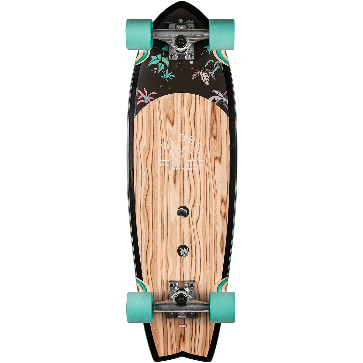 Globe Cruiser Sun City Olivewood/Neon Jungle 9" x 30"