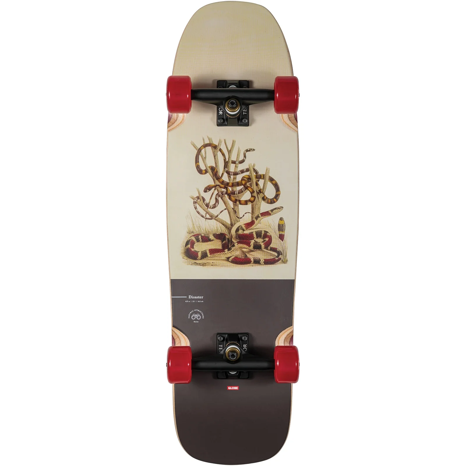 Globe Disaster Snakes Old School Cruiser Shape 8.75" x 31.5"