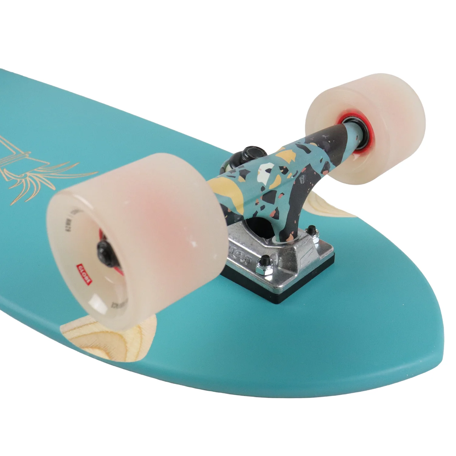Globe Longboard Blazer XL Lagoon/Terrazzo 9.75" x 36.25" Kicktail Cruiser - Image 5