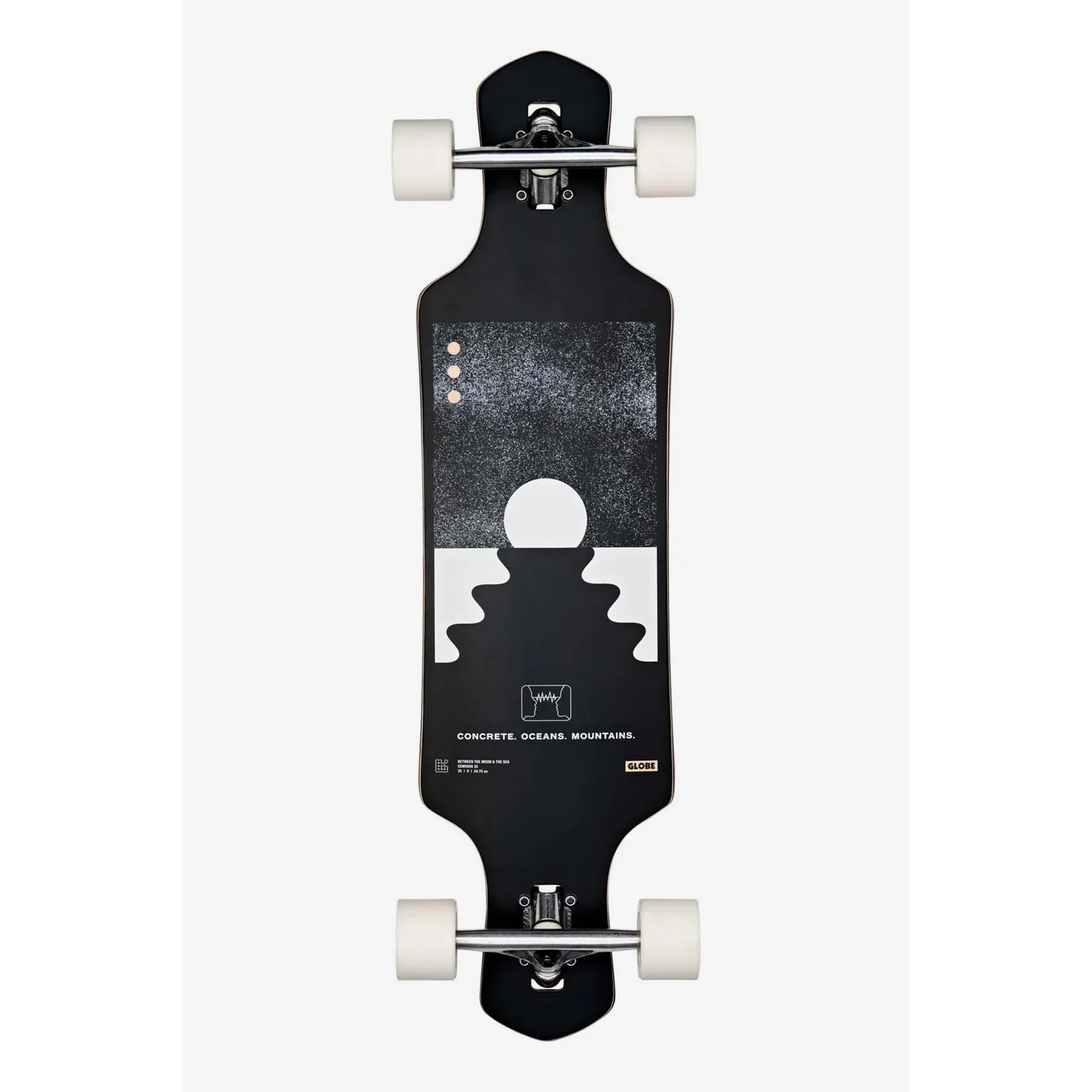 Globe Longboard Complete Geminon 35 Drop Through Tidal Force/Black 9" x 35"
