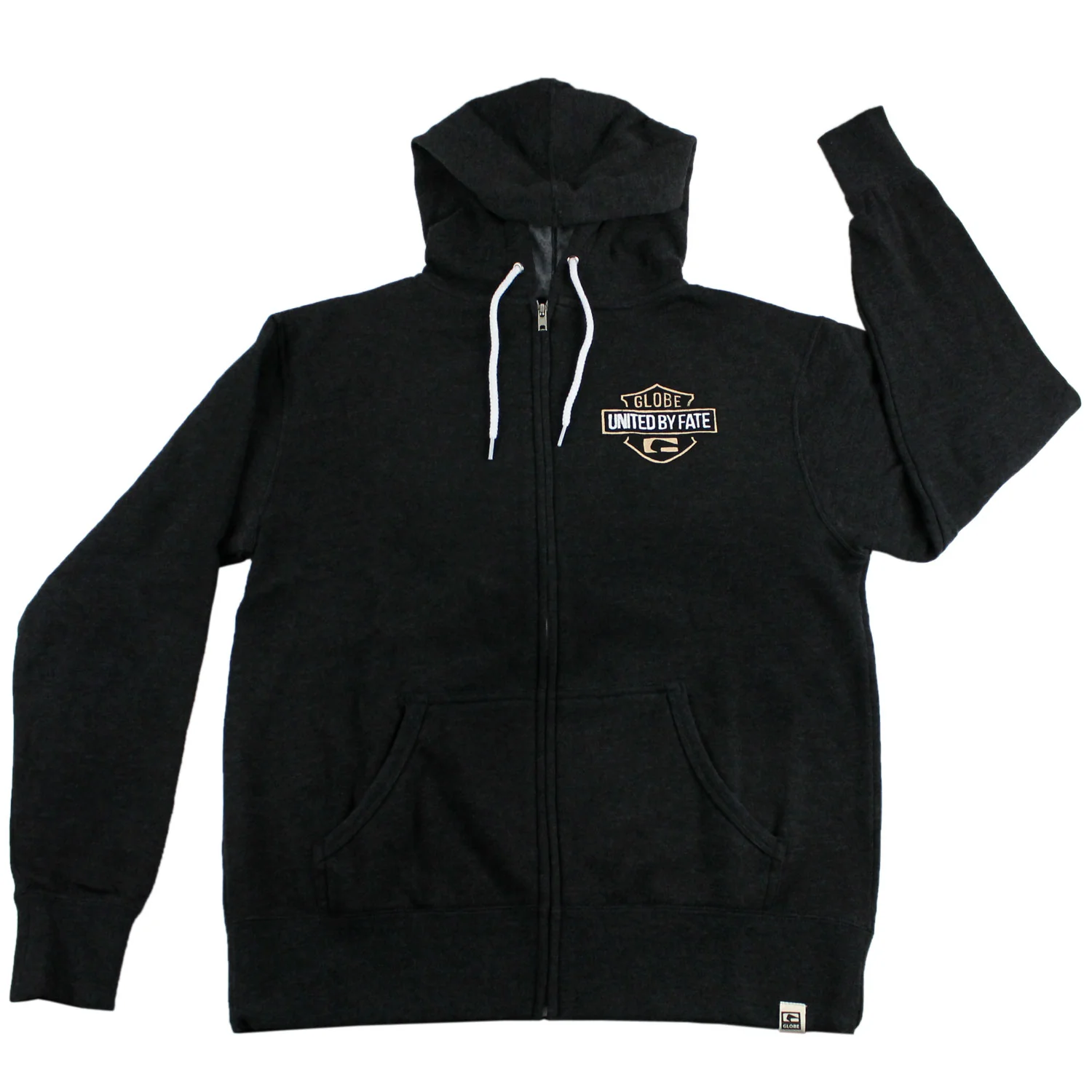 Globe Shoes Hoody Street Tiger Zip Charcoal