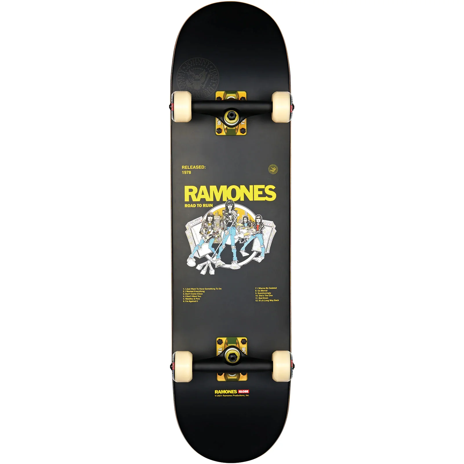 Globe Skateboard Complete Ramones Road to Ruin 8.25"