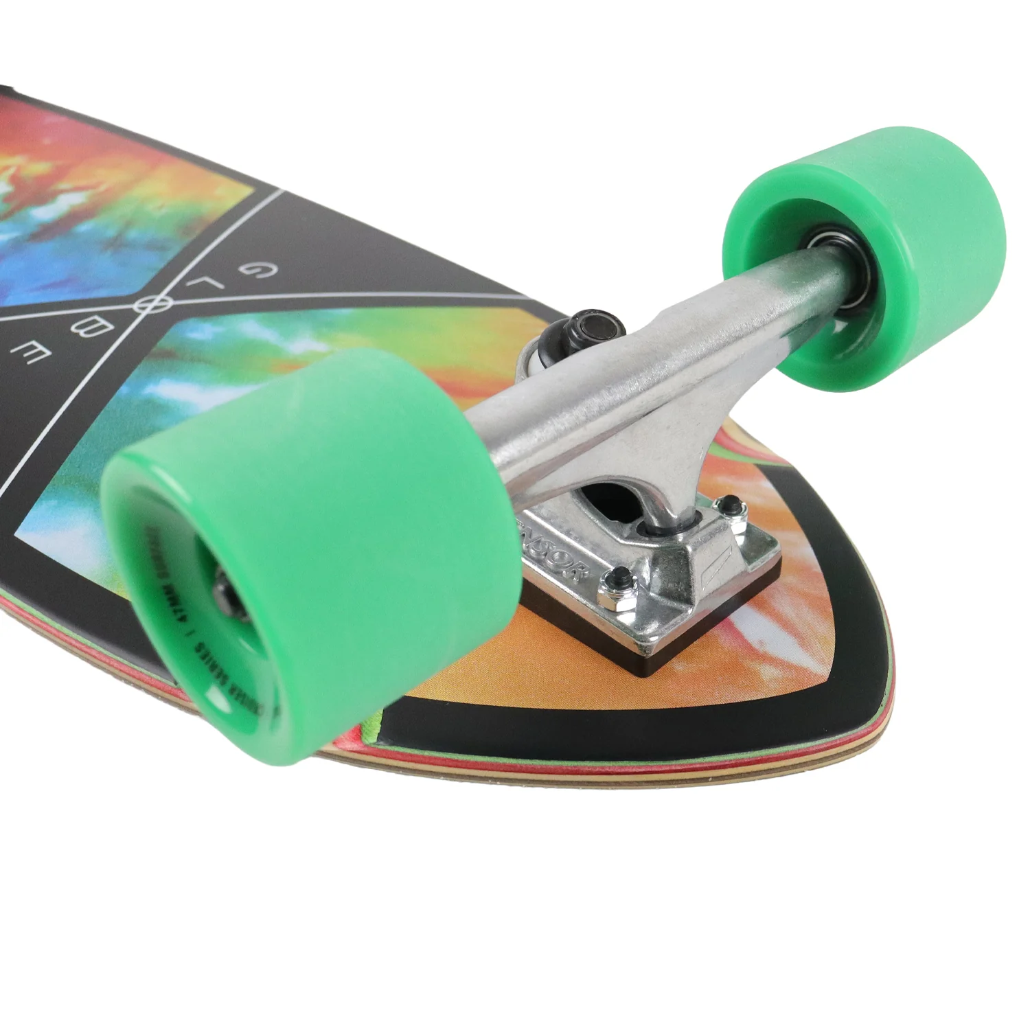 Globe Skateboard Cruiser Complete Chromantic Trippy Tie Dye 9.5" x 33" - Image 4