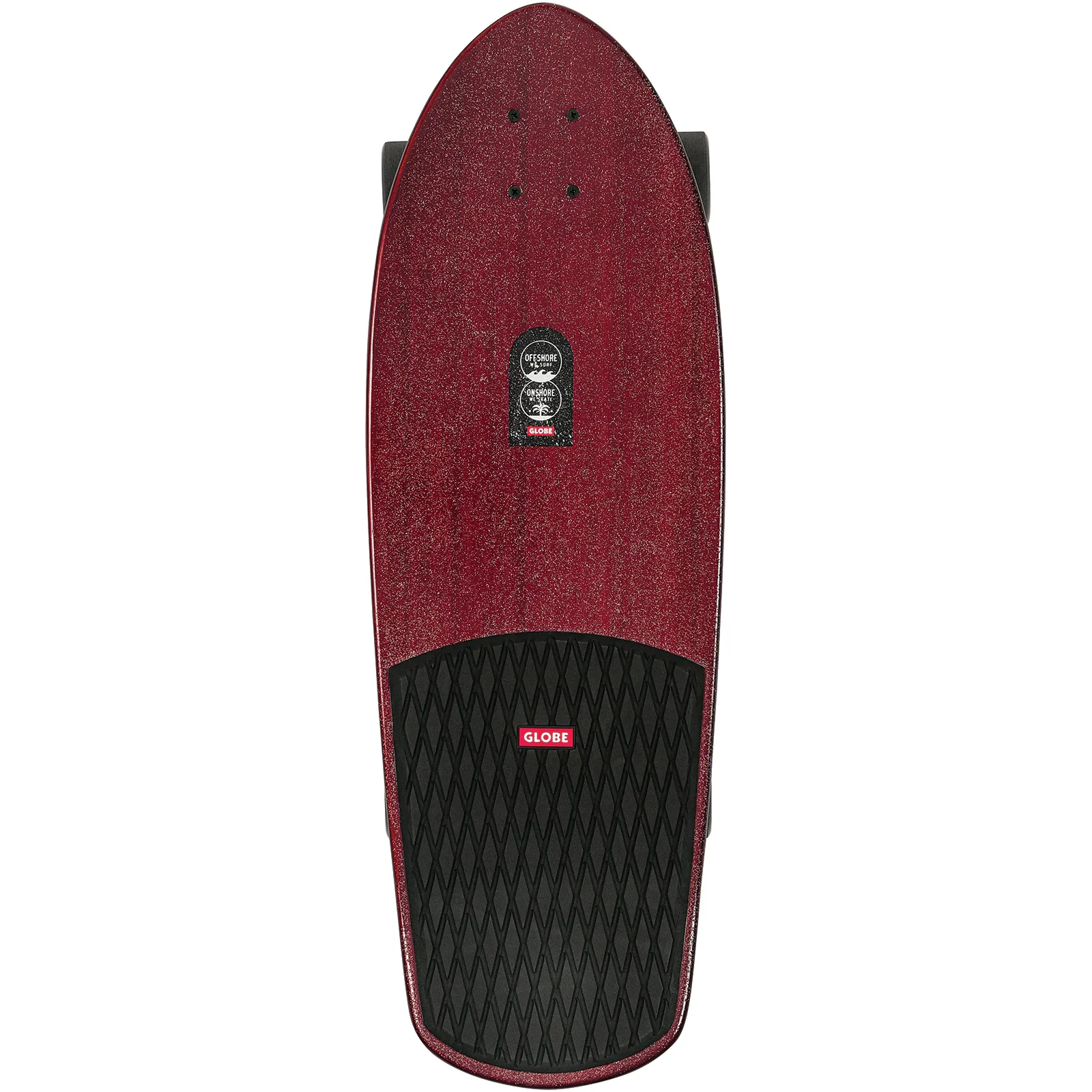 Globe Skateboard Cruiser Complete Stubby Onshore/Cherry Bamboo 30" Surf Skate - Image 3