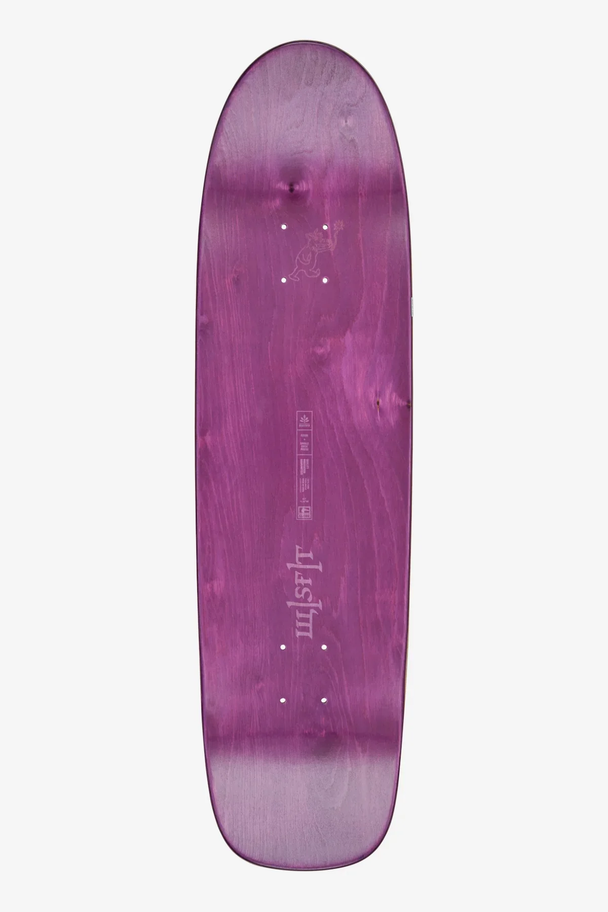 Globe Skateboard Cruiser Deck Shooter Misfit/Purple Prose 8.6" x 32.2" - Image 2