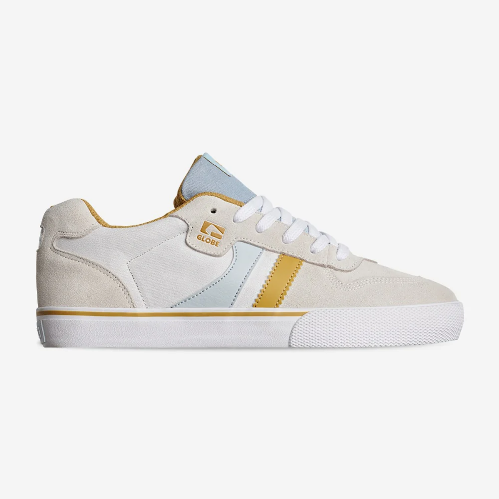 Globe Skateboard Shoes Encore 2 White/Mustard/Vapor - Image 3