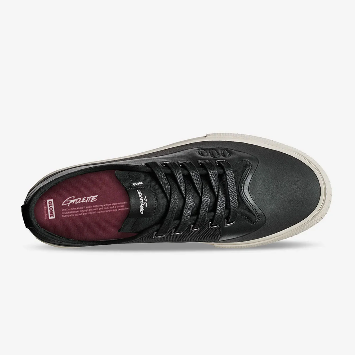 Globe Skateboard Shoes Gillette Black Leather - Image 2