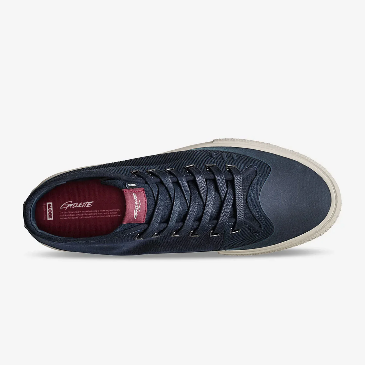 Globe Skateboard Shoes Gillette Mid Ink Corded Suede - Image 2