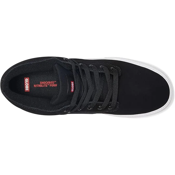 Globe Skateboard Shoes Motley Mid Black/White/Gum - Image 5